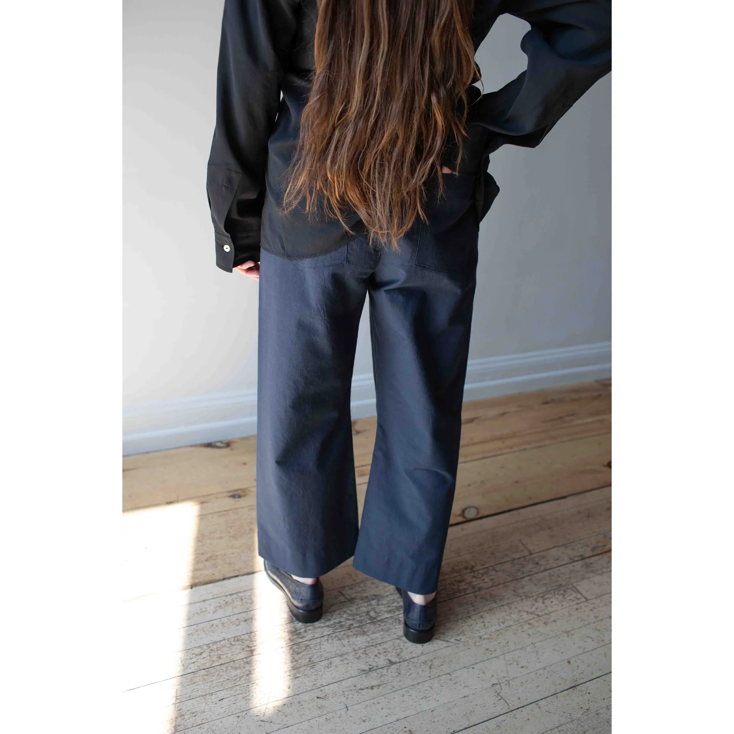 Apiece Apart Classic Merida Pant in Navy - Image 11
