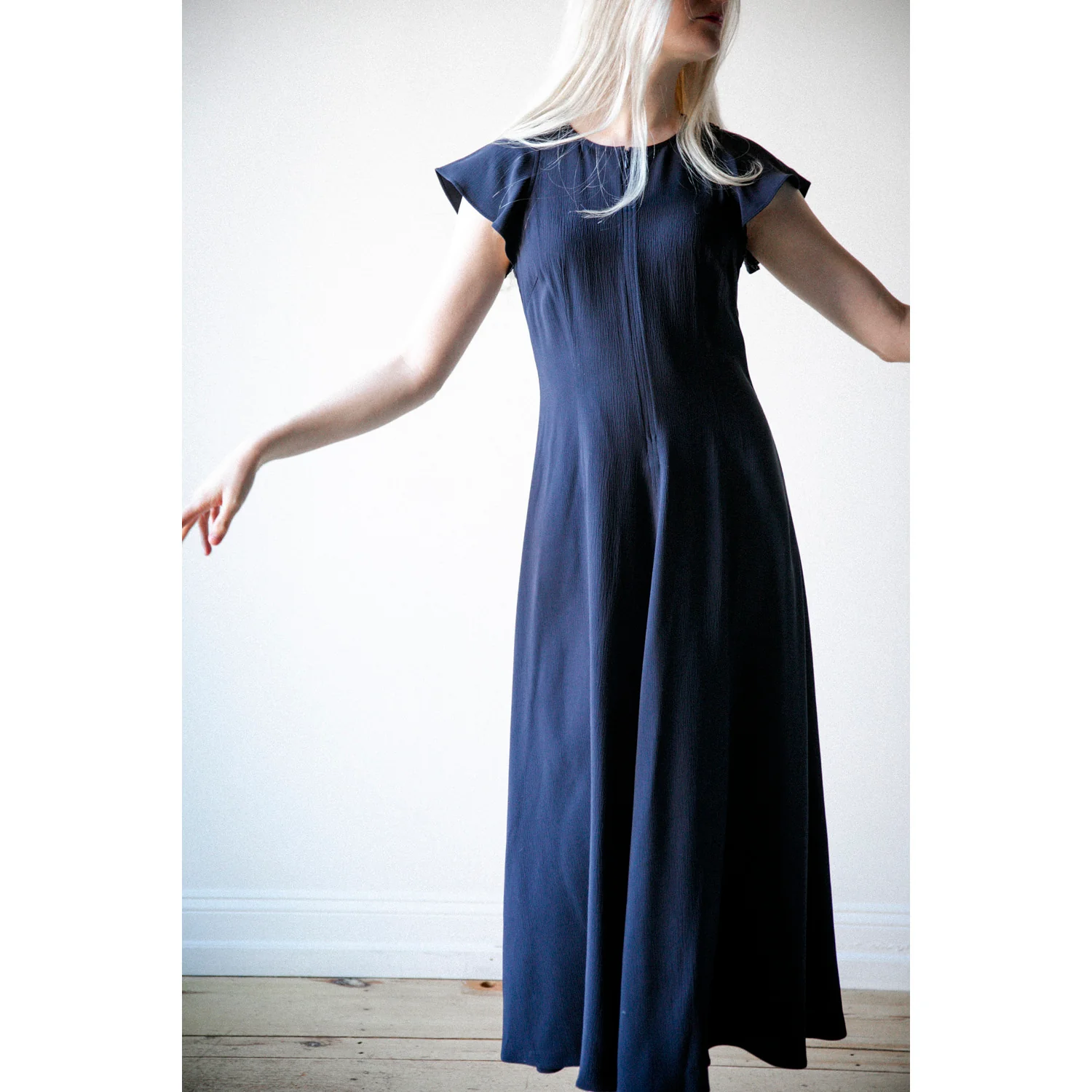 Apiece Apart Gisa Zip Dress in Midnight - Image 7