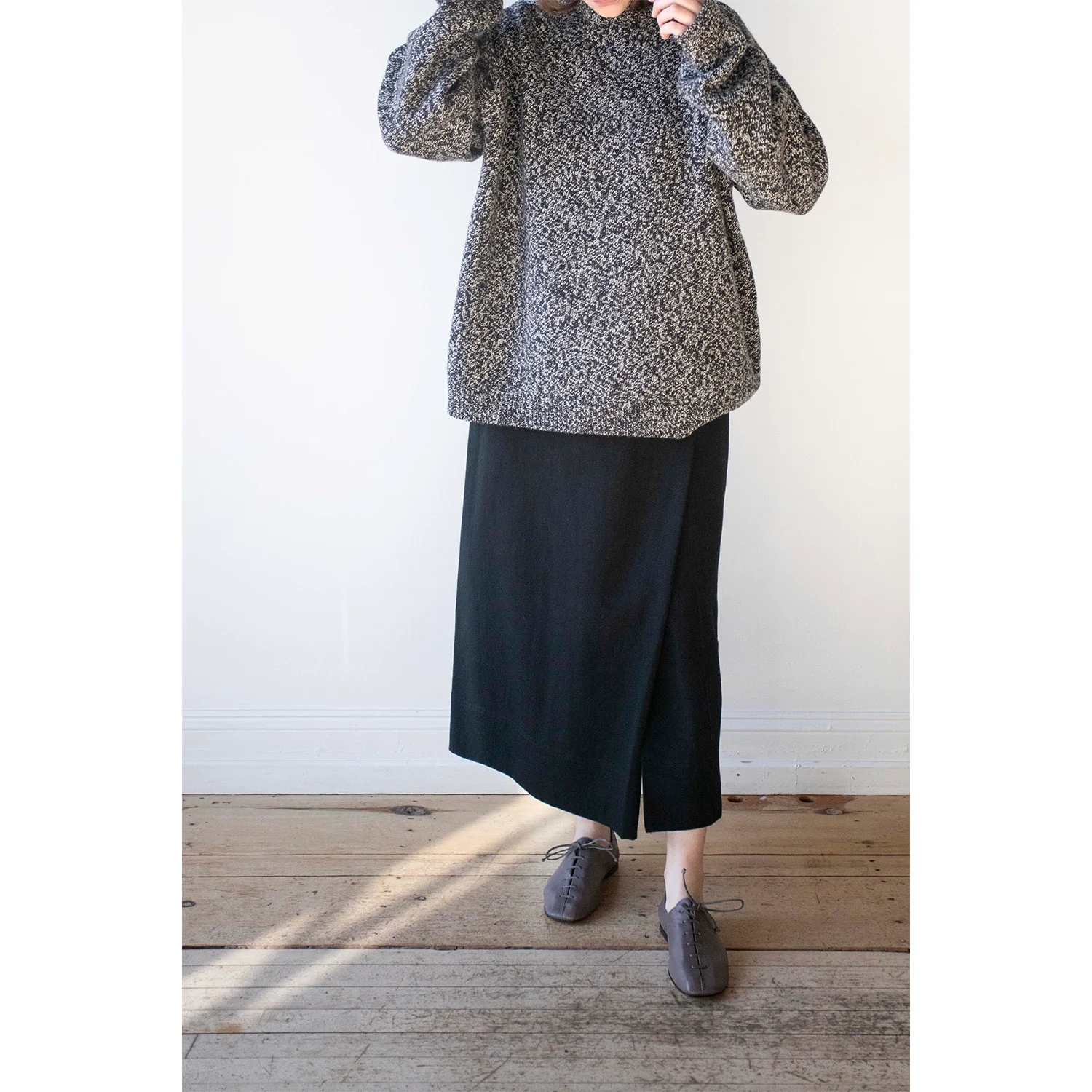 Apiece Apart Marni Wrap Skirt in Black - Image 4