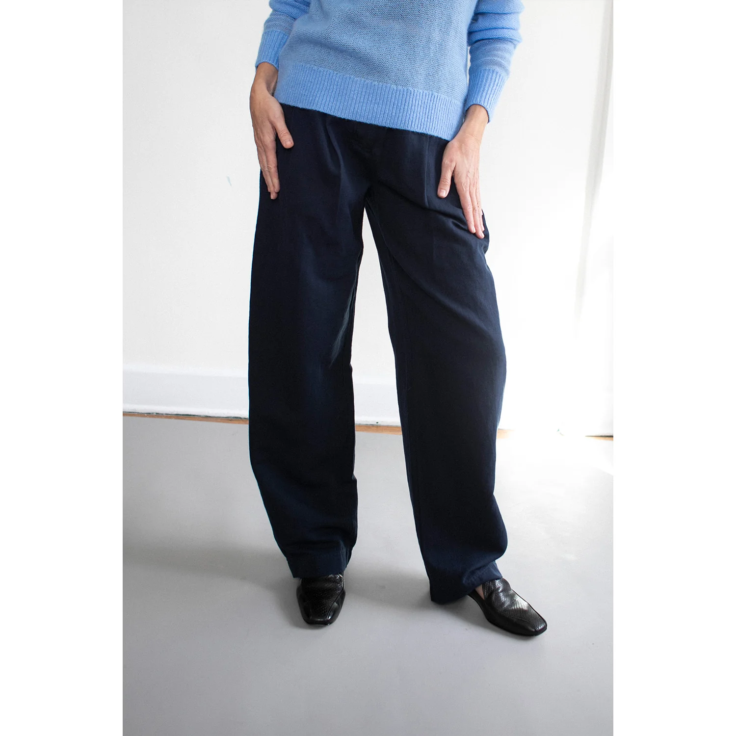 Apiece Apart Mirabelle Trouser in Indigo - Image 8