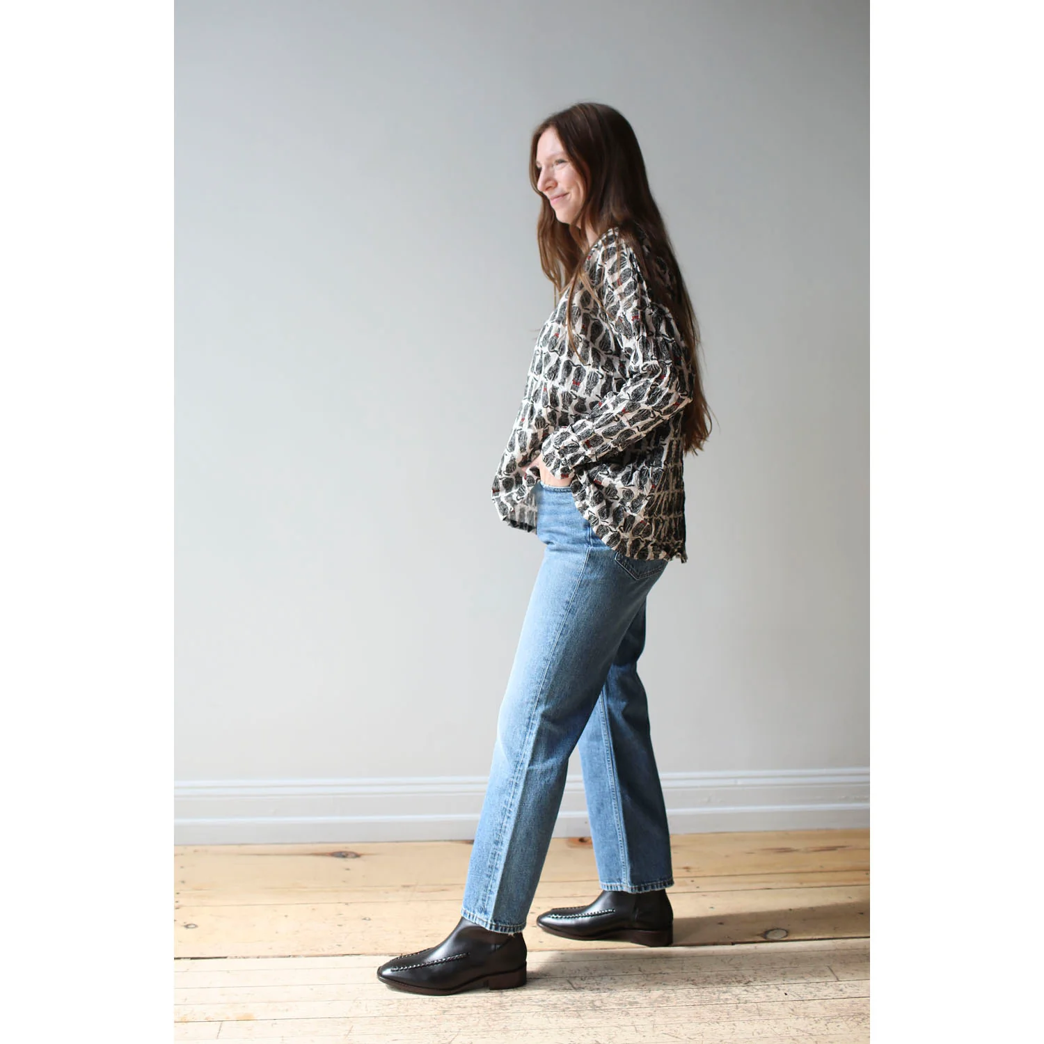 Apiece Apart Rene Kick Flare Jean in Hermosa - Image 12