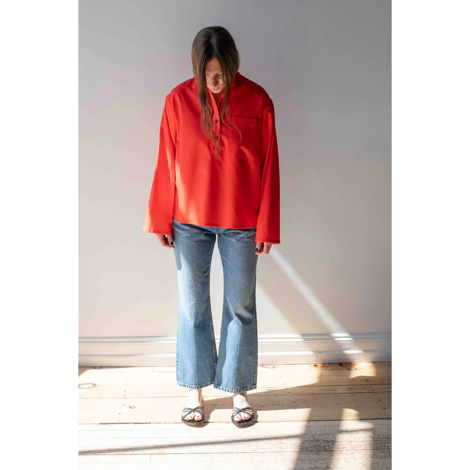 Apiece Apart Rene Kick Flare Jean in Hermosa - Image 15