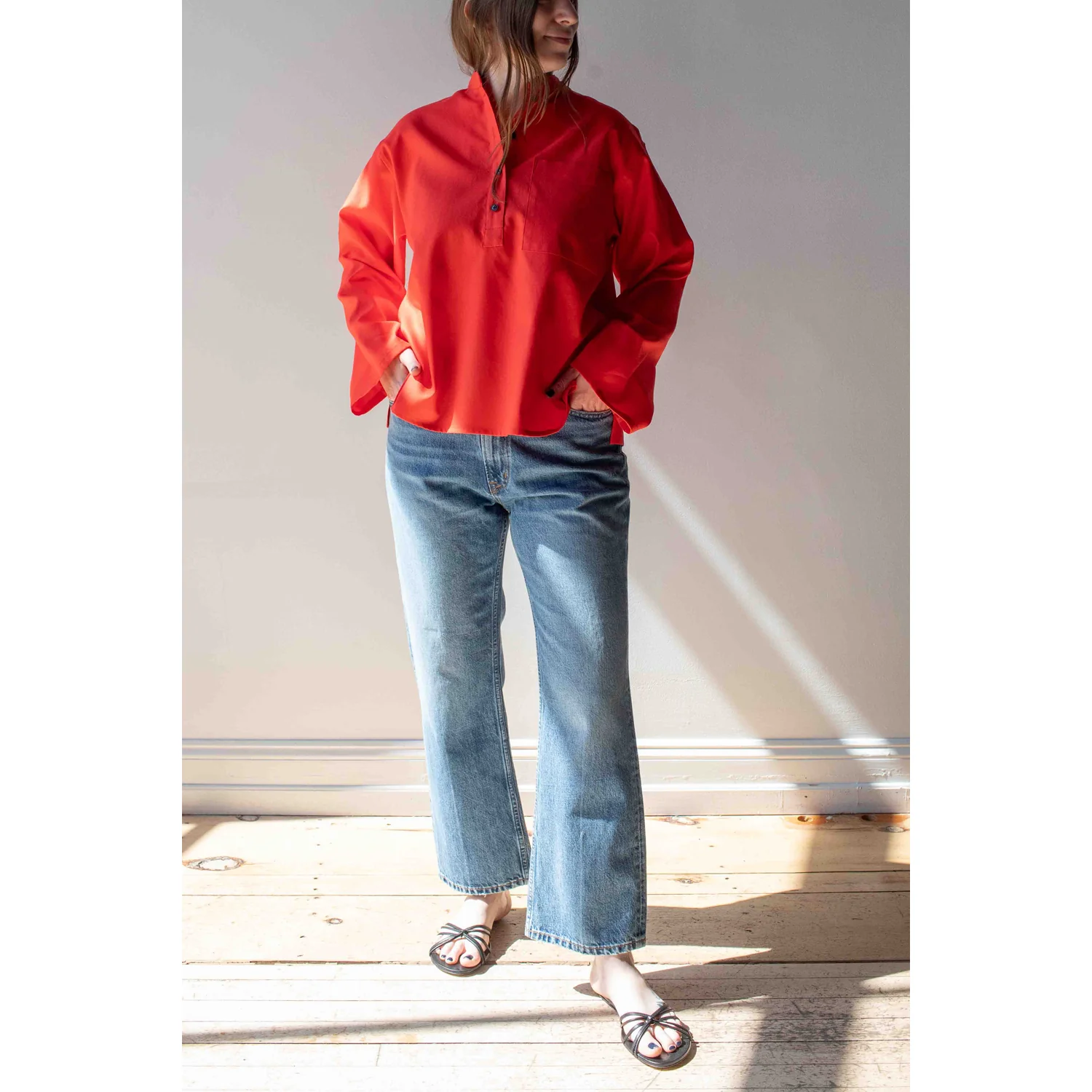 Apiece Apart Rene Kick Flare Jean in Hermosa - Image 16