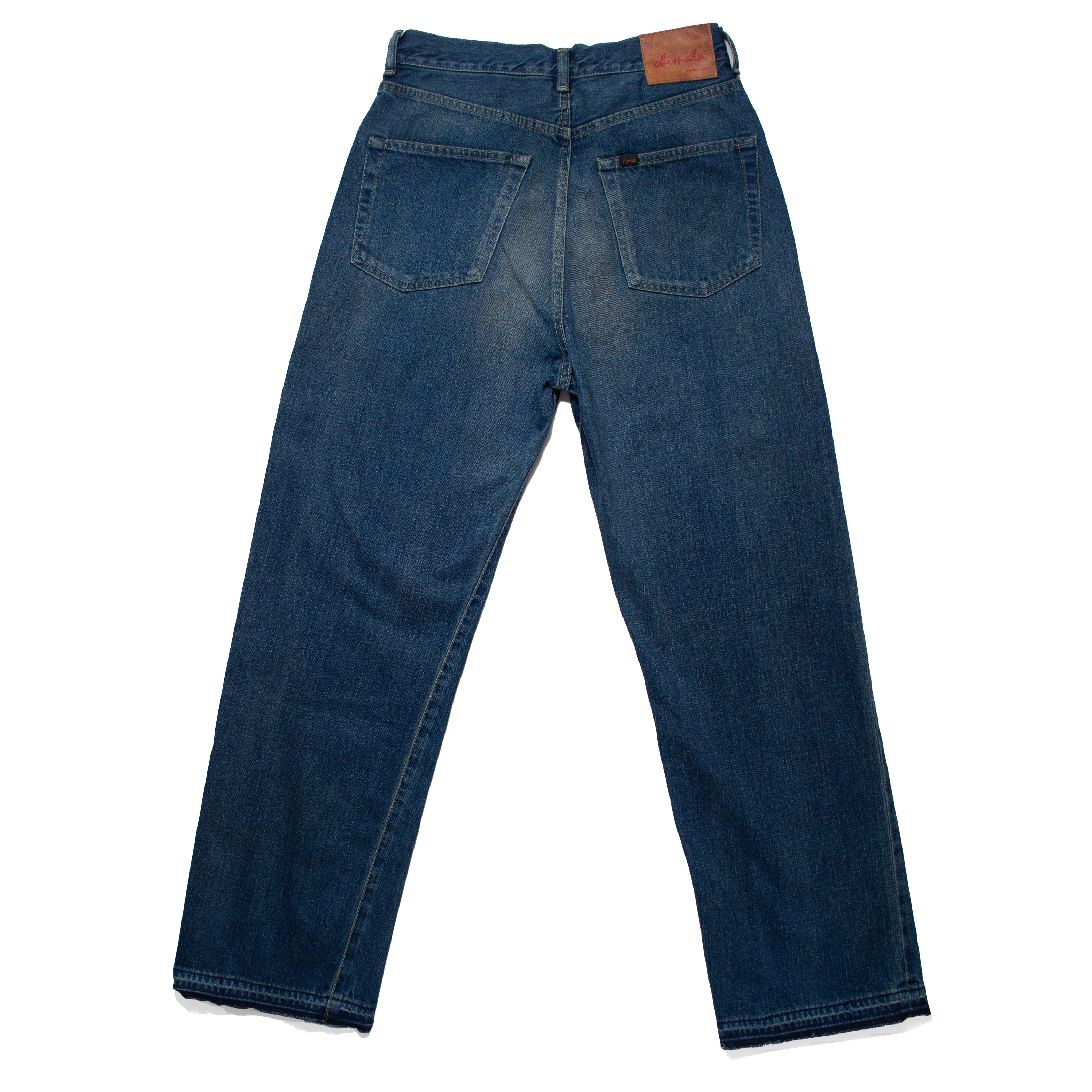 Chimala 13.5oz Selvedge Denim Monroe Cut in Dark Distress - Image 3