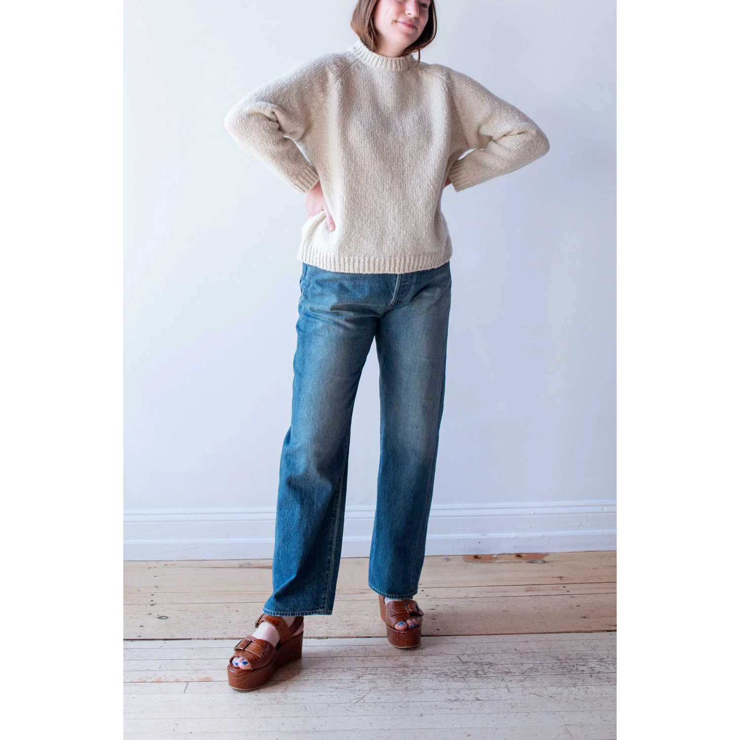Chimala Selvedge Denim Monroe Cut in Medium Wash - Image 10