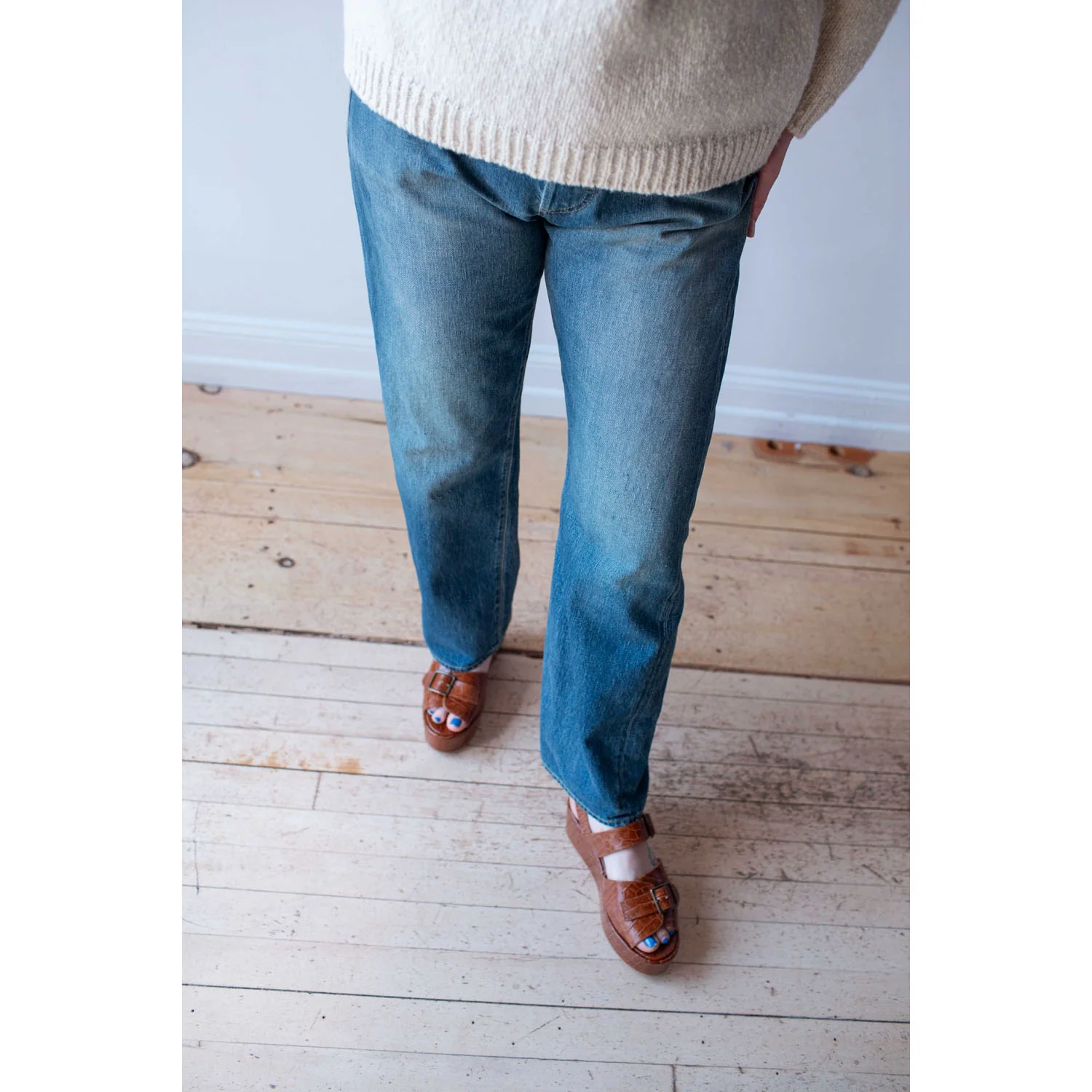 Chimala Selvedge Denim Monroe Cut in Medium Wash - Image 12