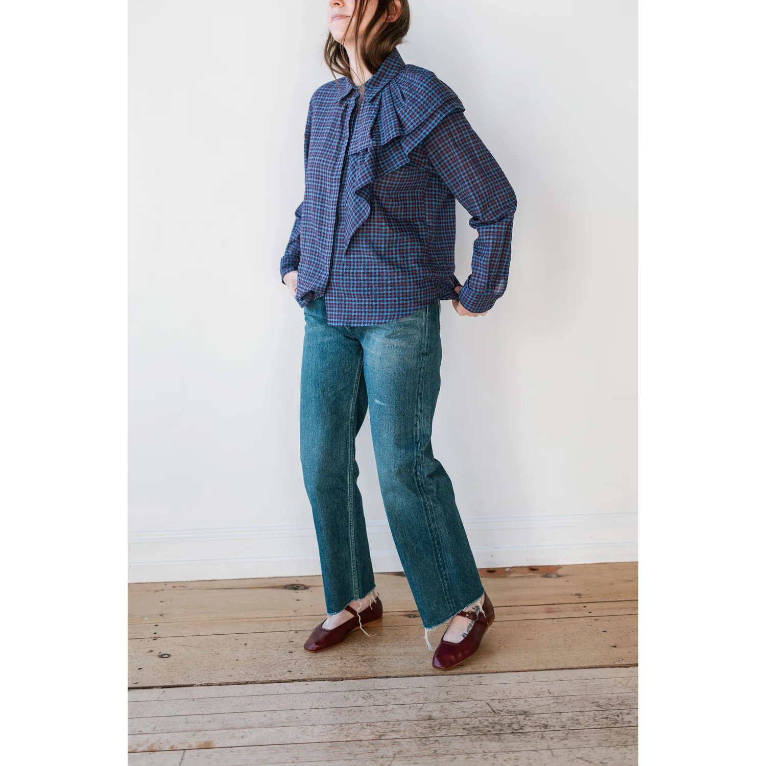 Chimala Selvedge Denim Vintage Straight Cut in Dark Wash - Image 10