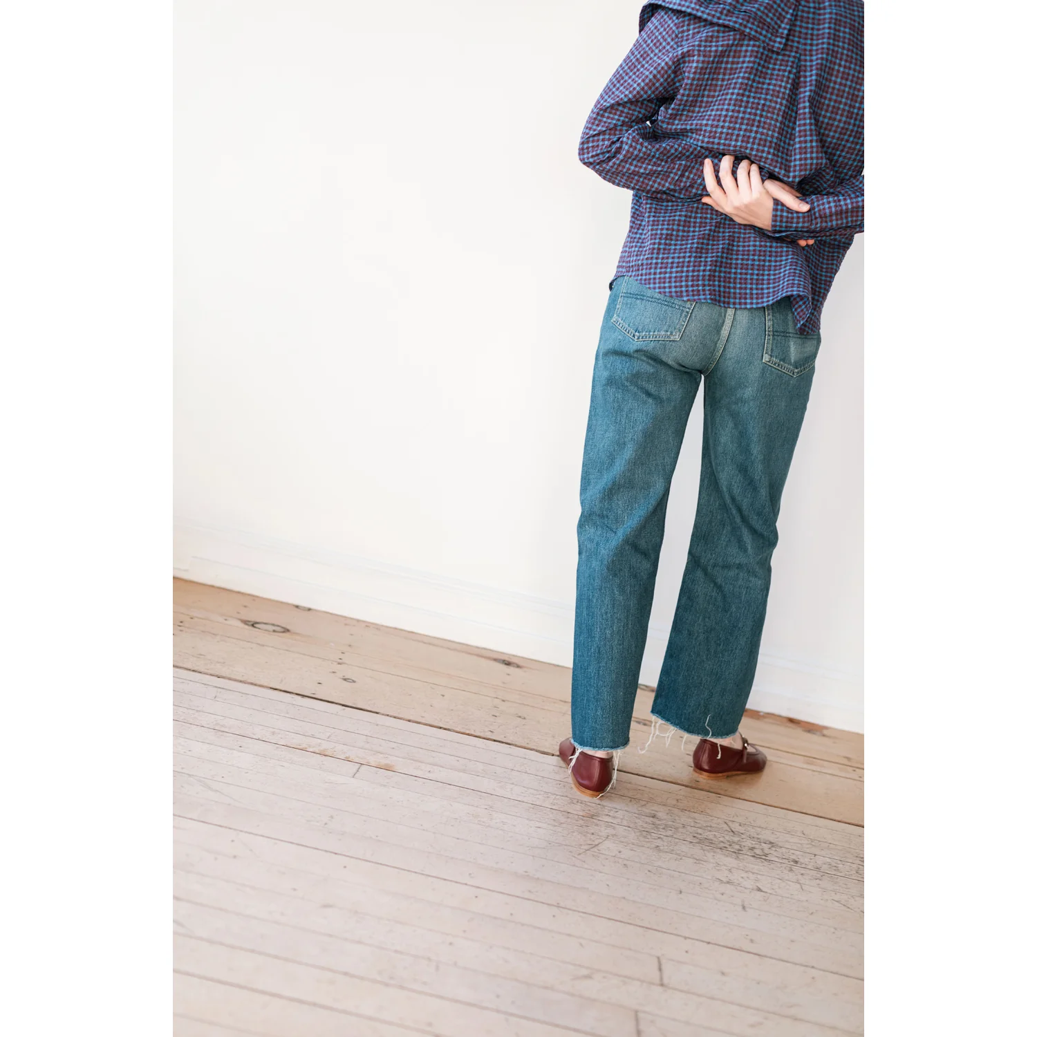 Chimala Selvedge Denim Vintage Straight Cut in Dark Wash - Image 13