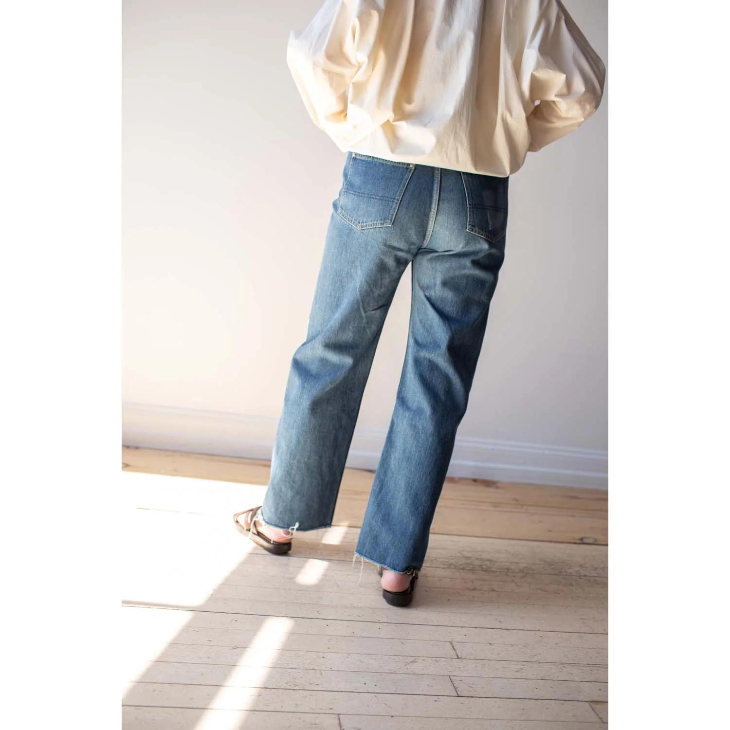 Chimala Selvedge Denim Vintage Straight Cut in Dark Wash - Image 21