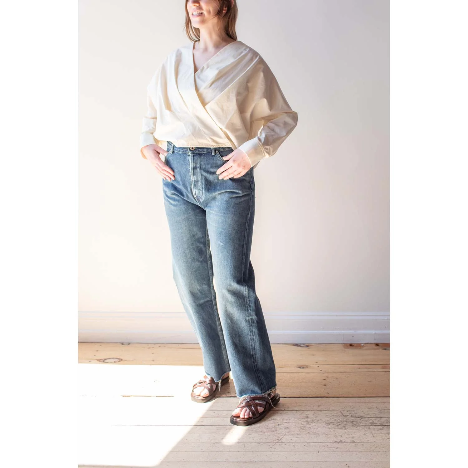 Chimala Selvedge Denim Vintage Straight Cut in Dark Wash - Image 22