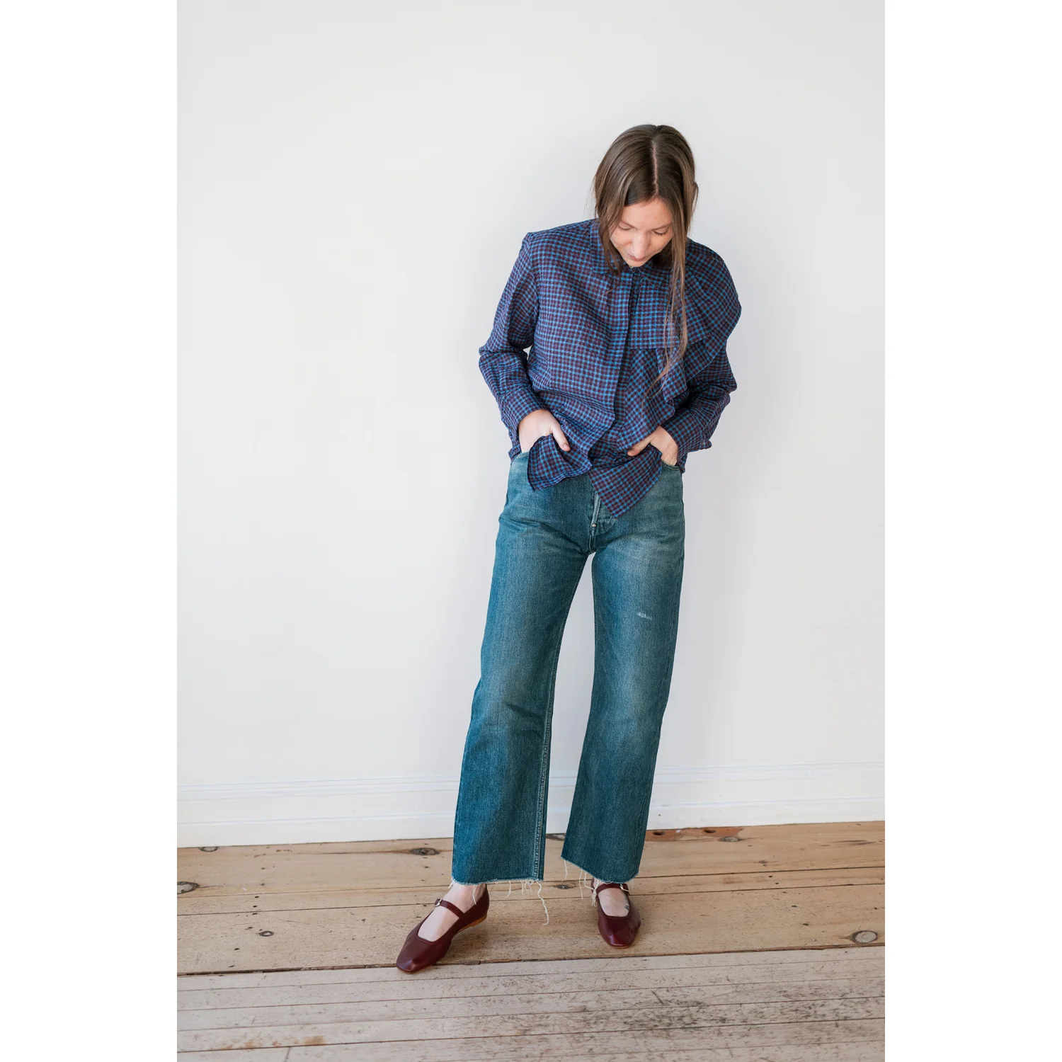 Chimala Selvedge Denim Vintage Straight Cut in Dark Wash - Image 8