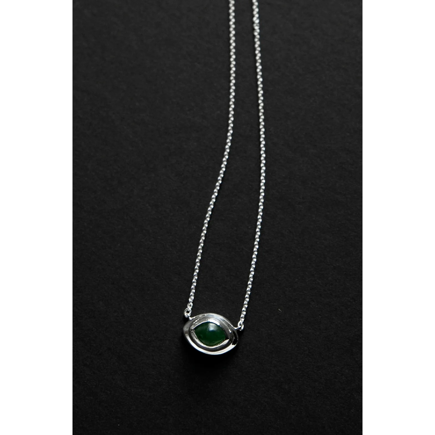 Daniella Samper Nacre Pendant Necklace in Jade - Image 4