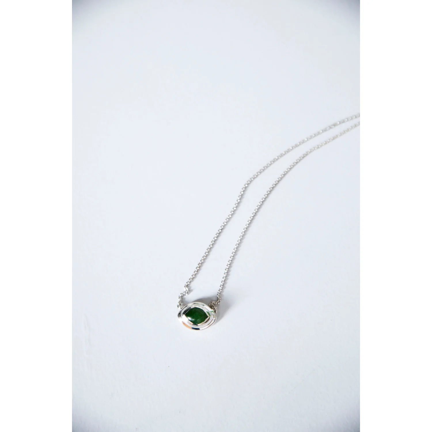 Daniella Samper Nacre Pendant Necklace in Jade - Image 6