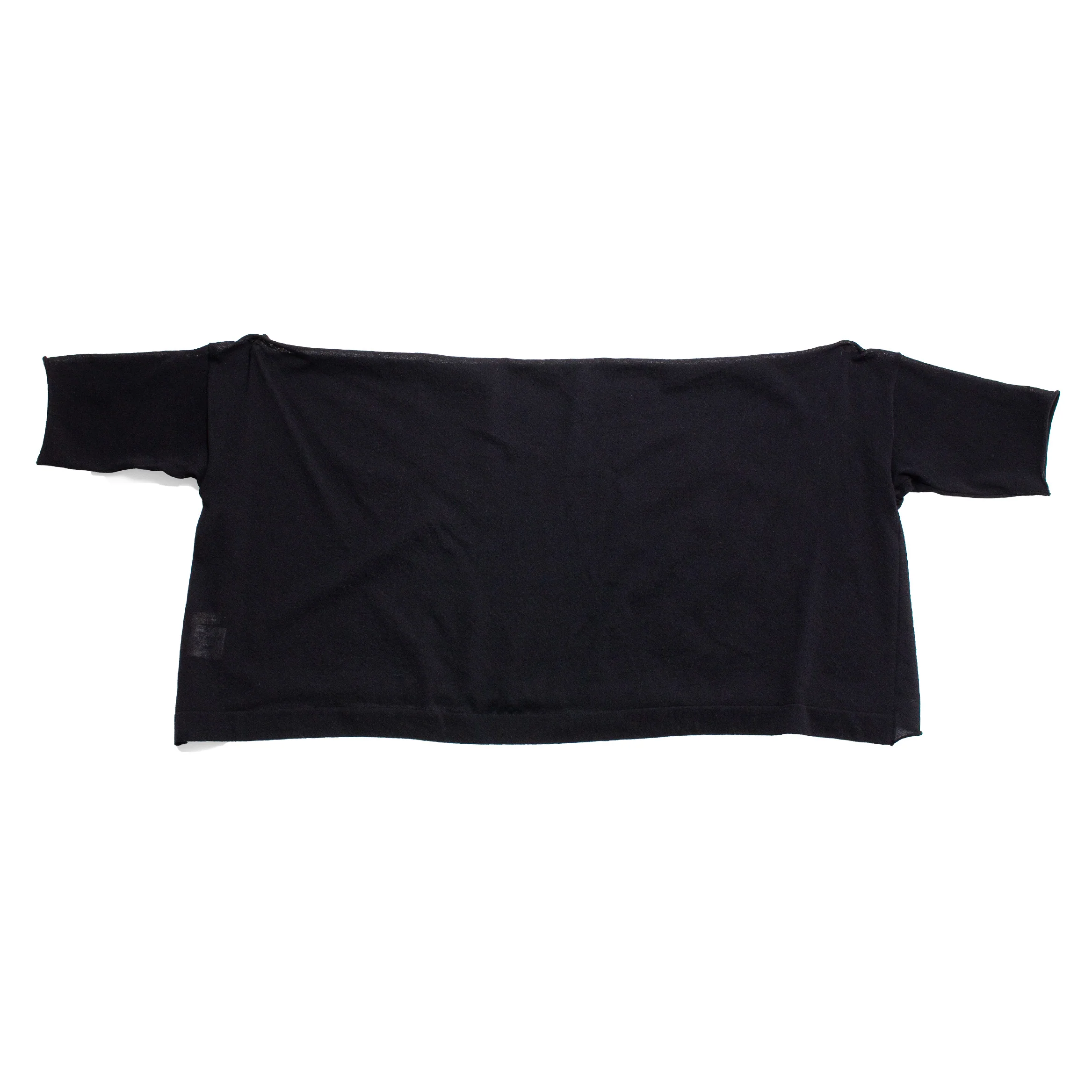 Evam Eva Cotton Bolero in Black - Image 3