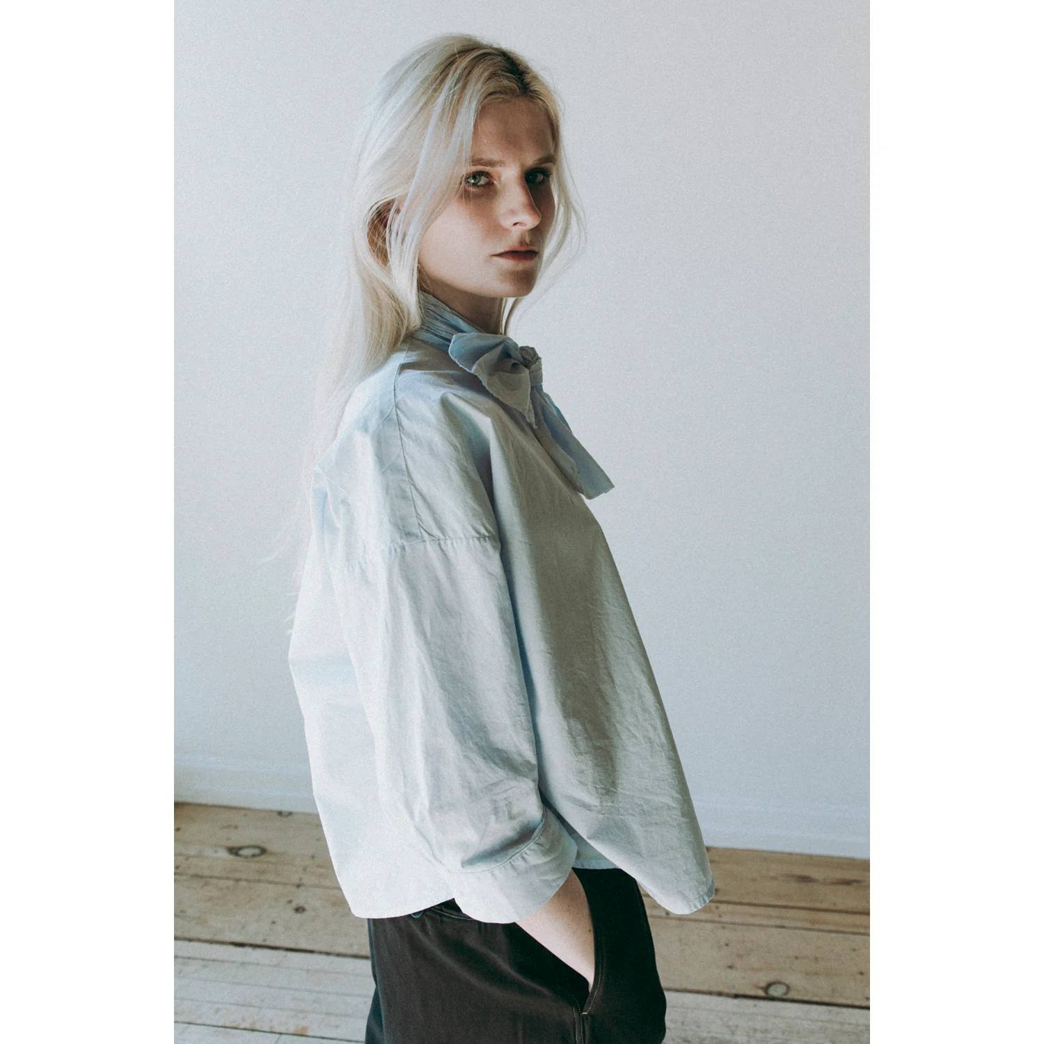 Fabiana Pigna Lole Blouse in Pale Blue - Image 6