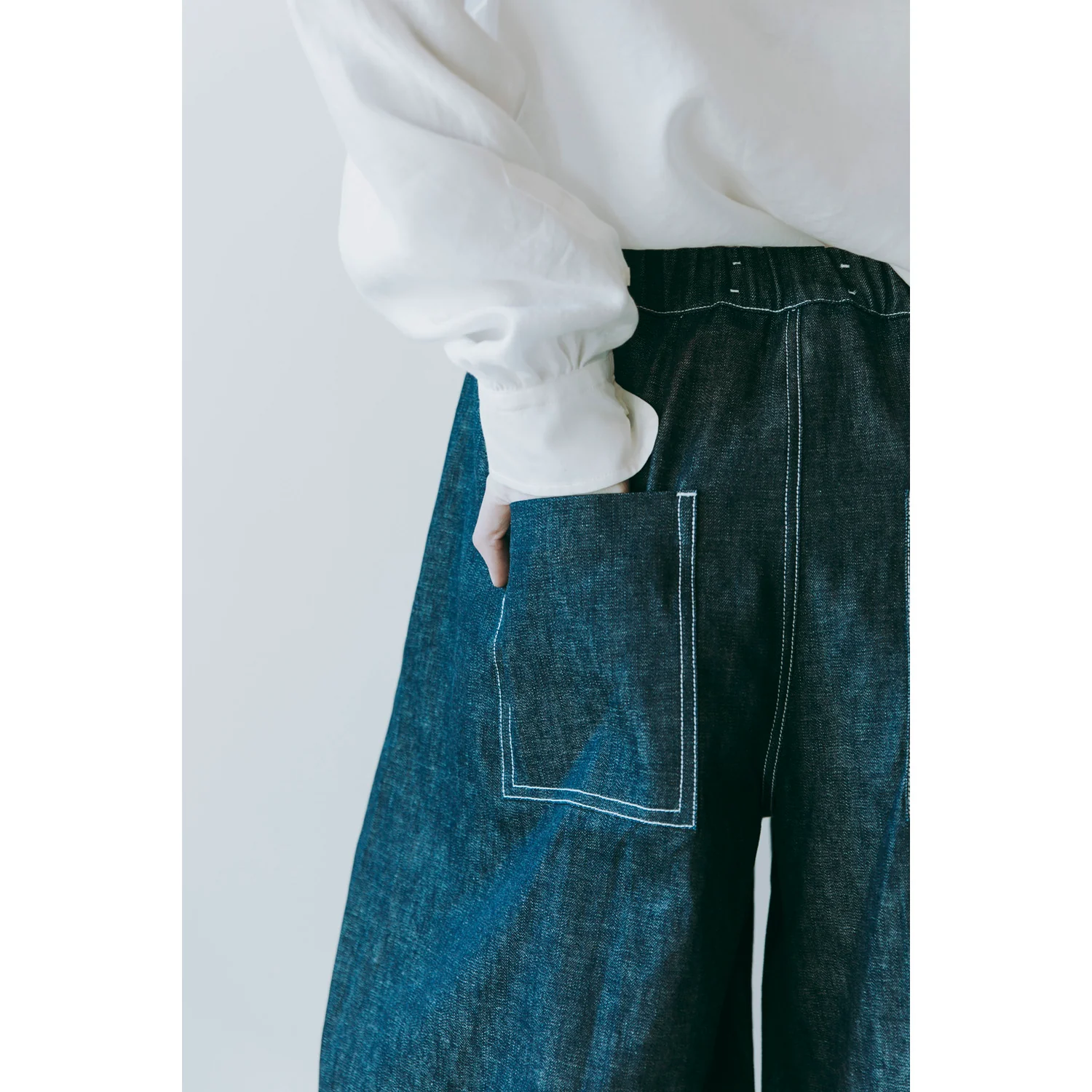 Fabiana Pigna Temis Pant in Denim - Image 7