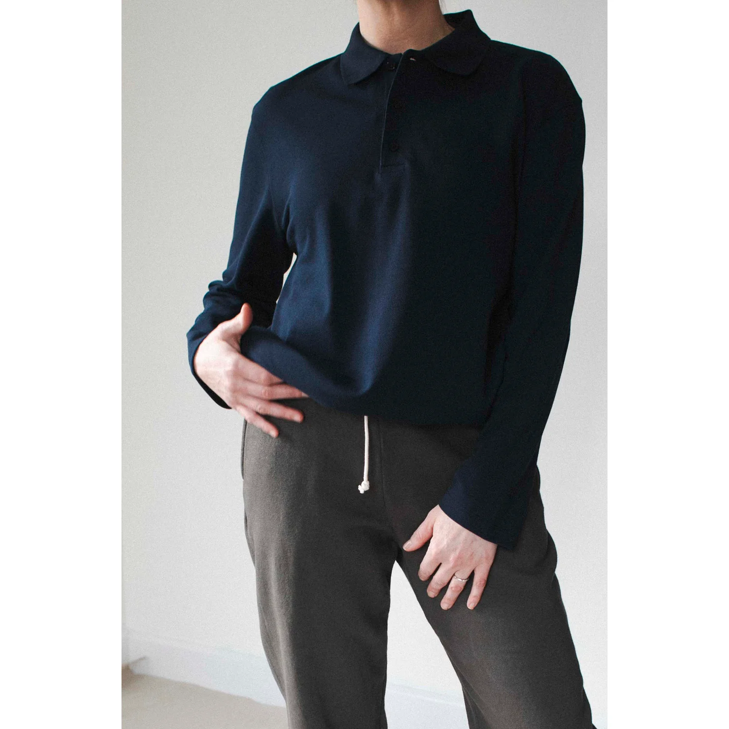 Flore Flore Diana Polo in Navy - Image 6