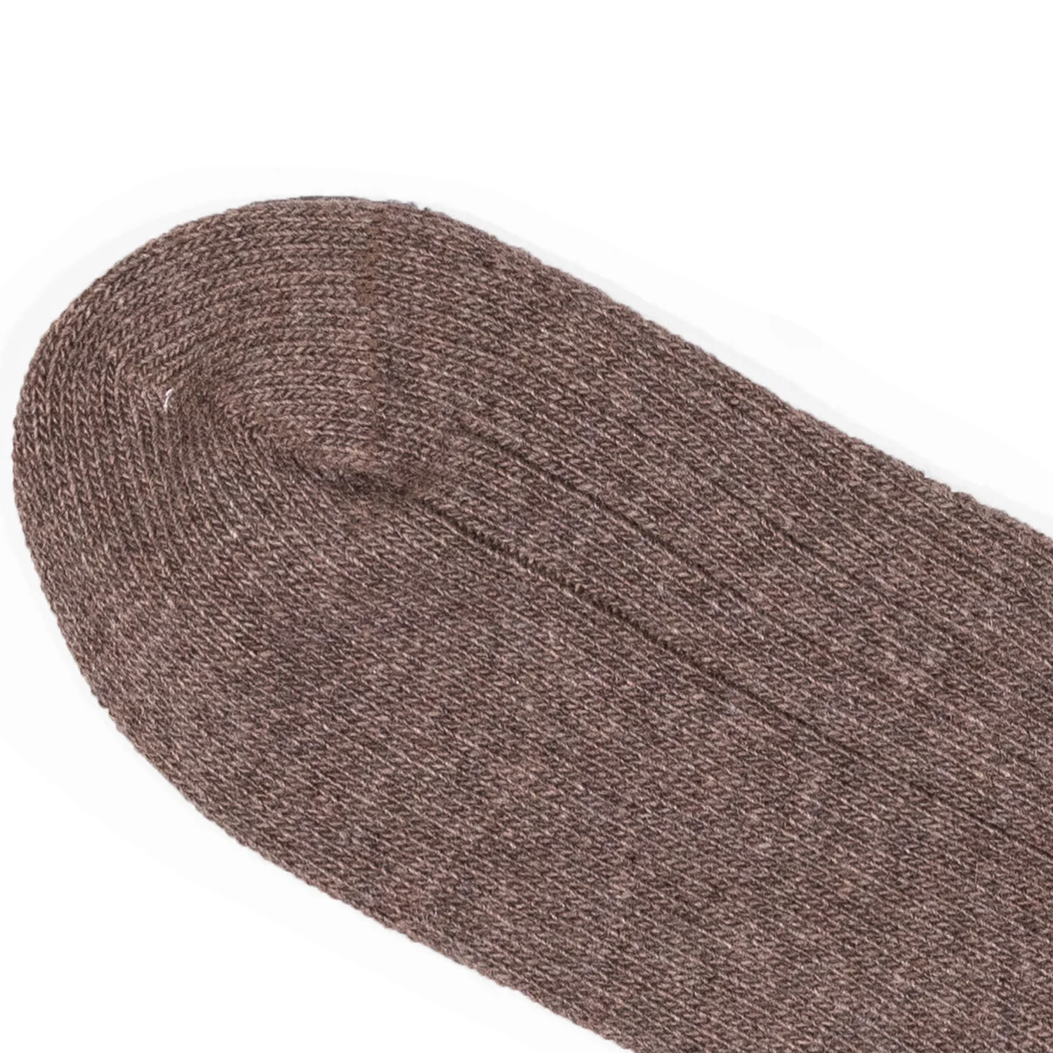 Hansel From Basel Italia Cashmere Cozy Rib Crew in Llama - Image 3