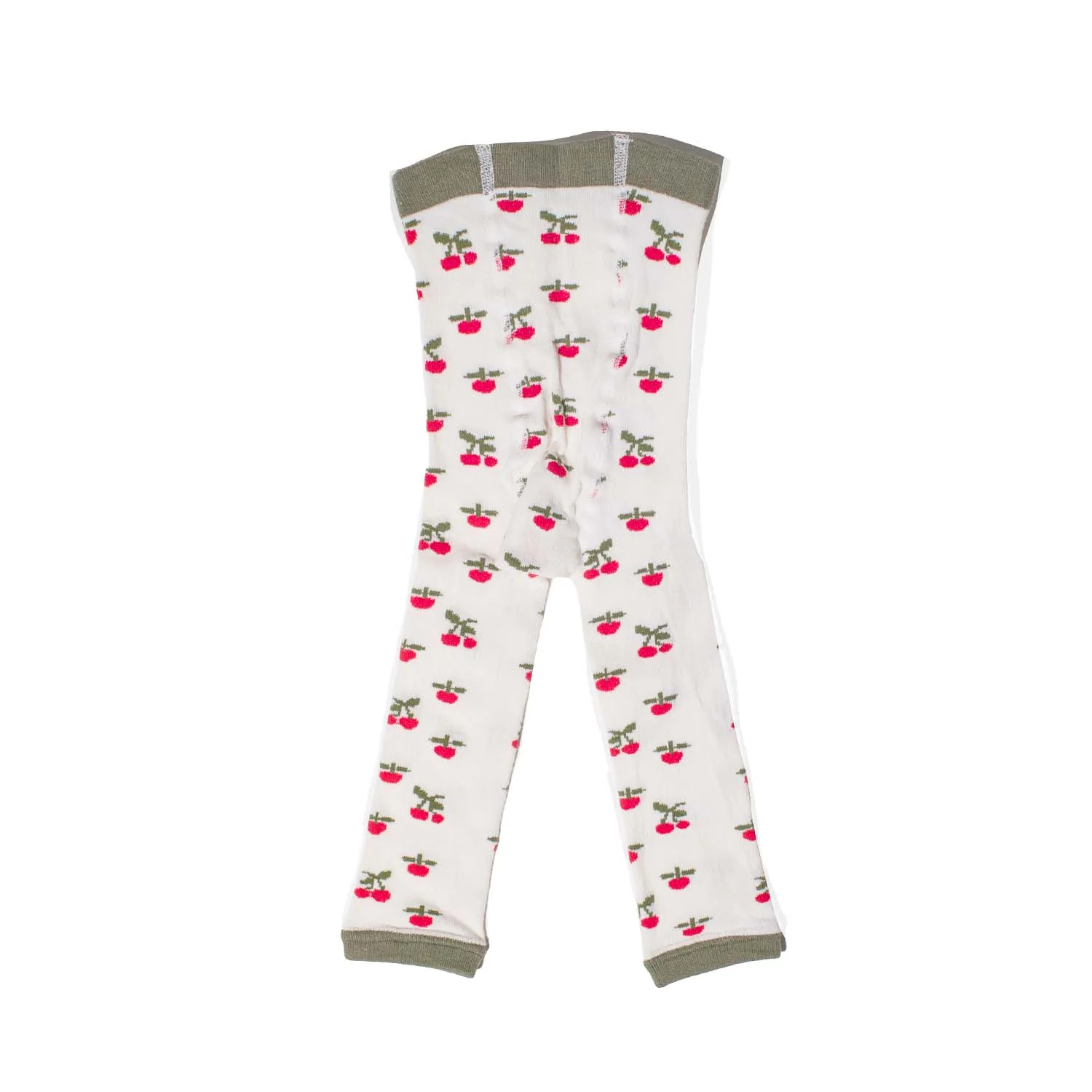 Hansel from Basel Mini Little Cherries All Over Legging in Ivory - Image 3