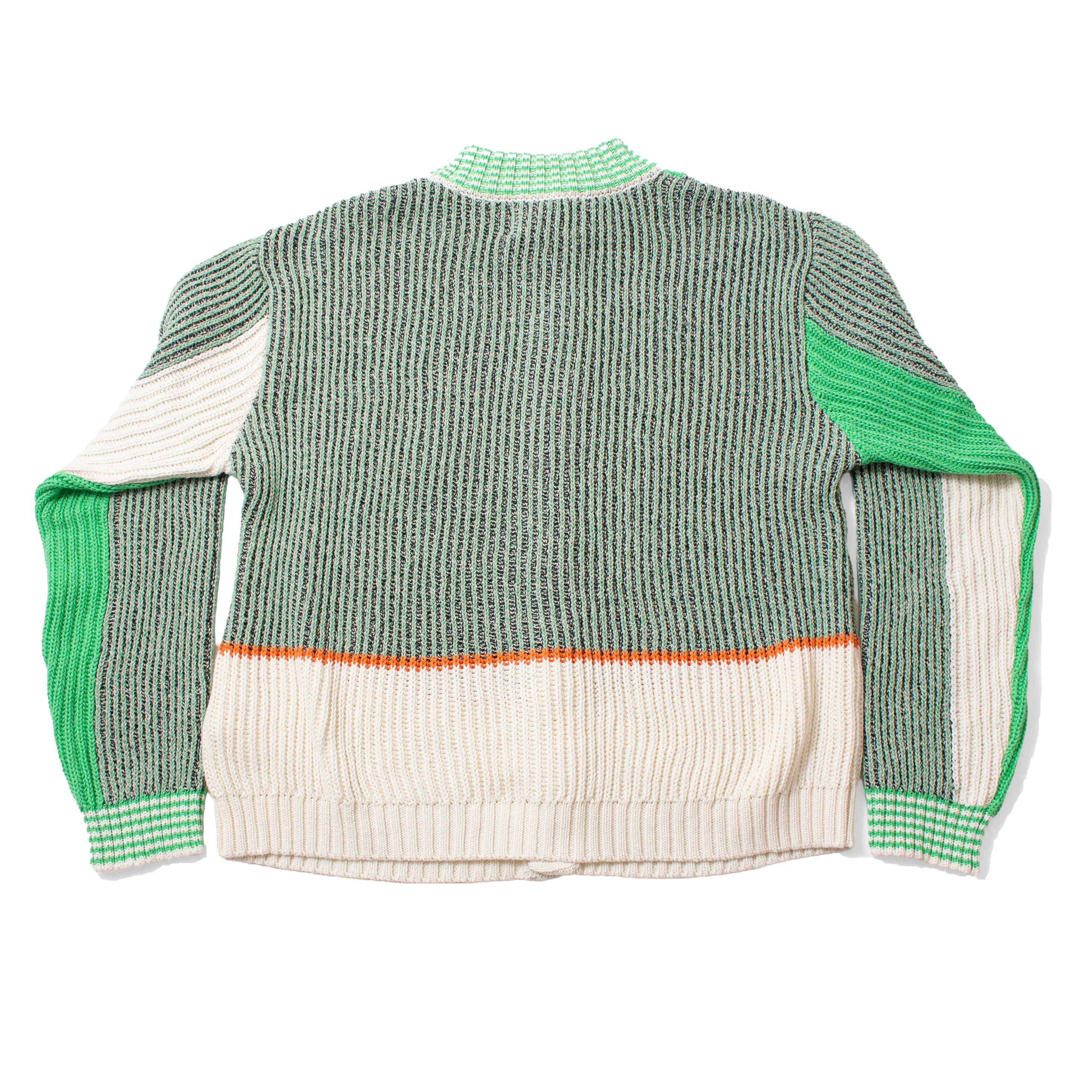Henrik Vibskov Abundance Cardigan in Green Grey Denim - Image 3
