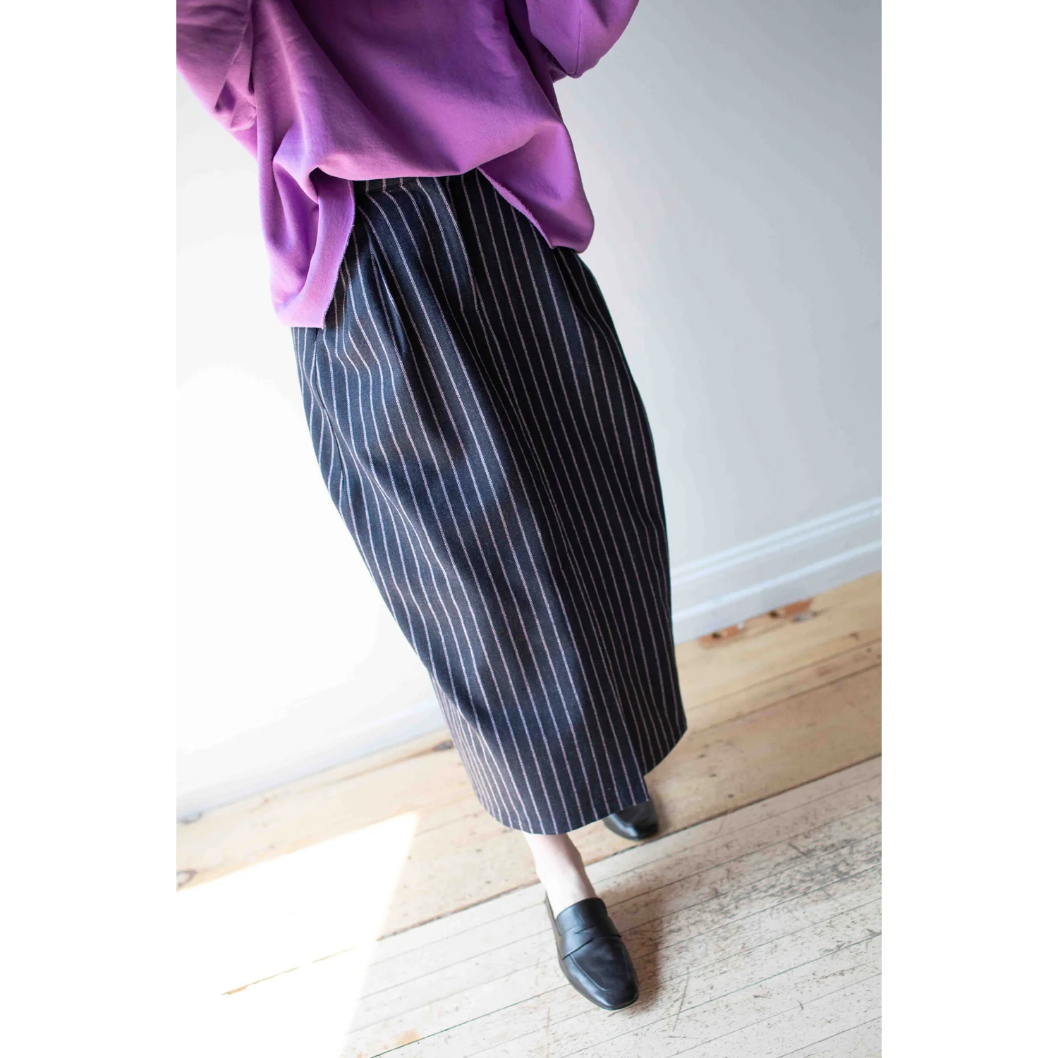 Henrik Vibskov One Skirt in Pinstripe - Image 4