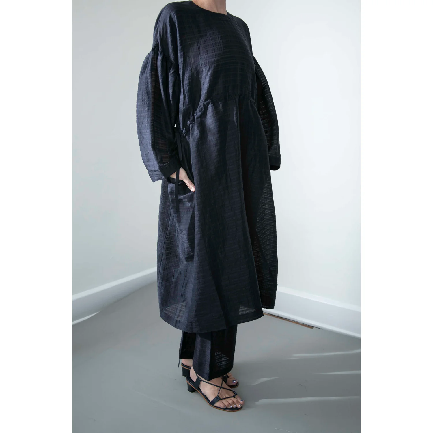 Henrik Vibskov Shelter Dress in Navy - Image 4
