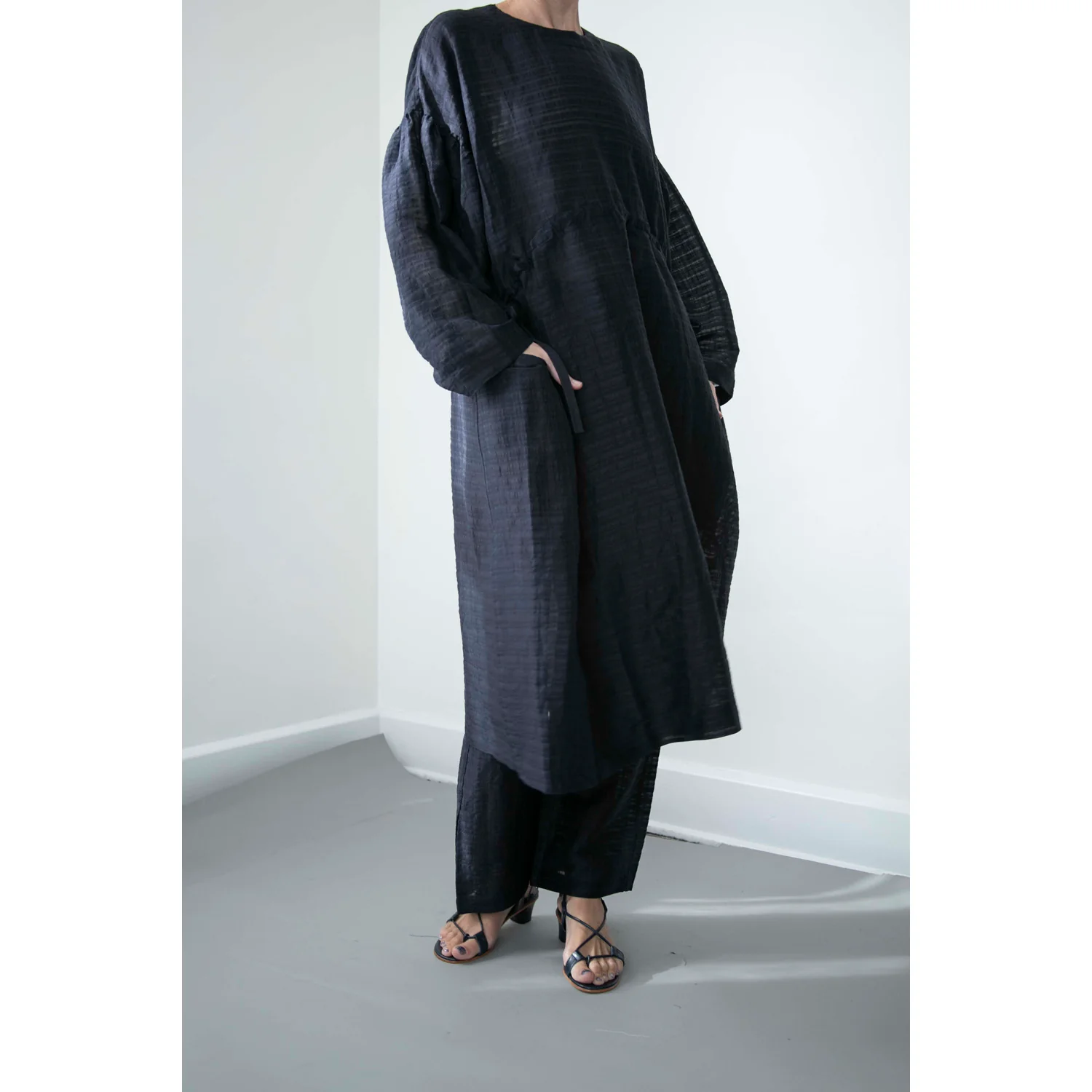 Henrik Vibskov Shelter Dress in Navy - Image 7