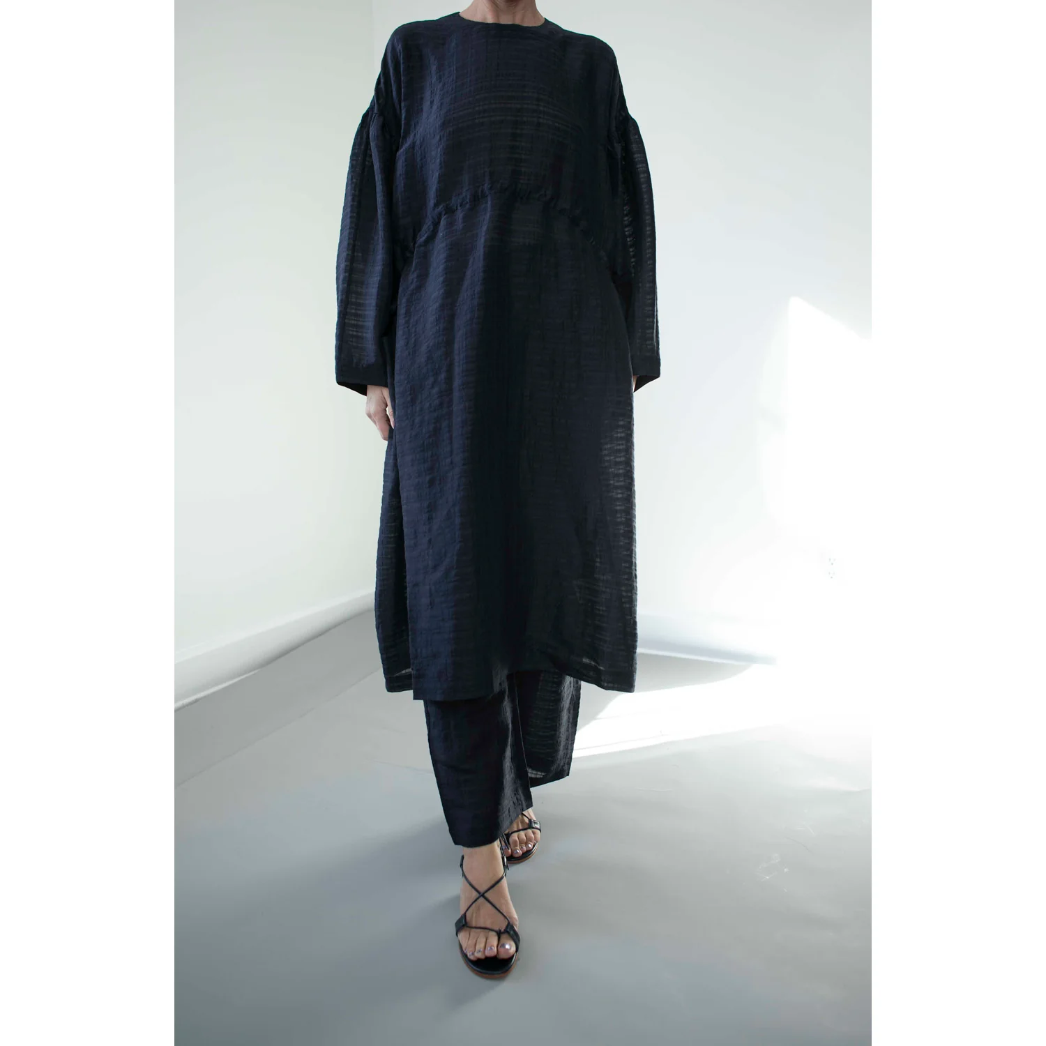 Henrik Vibskov Shelter Dress in Navy - Image 8