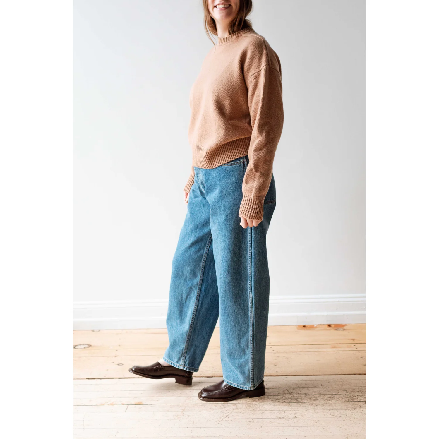Jesse Kamm California Wides in Cowboy Blue Denim - Image 13