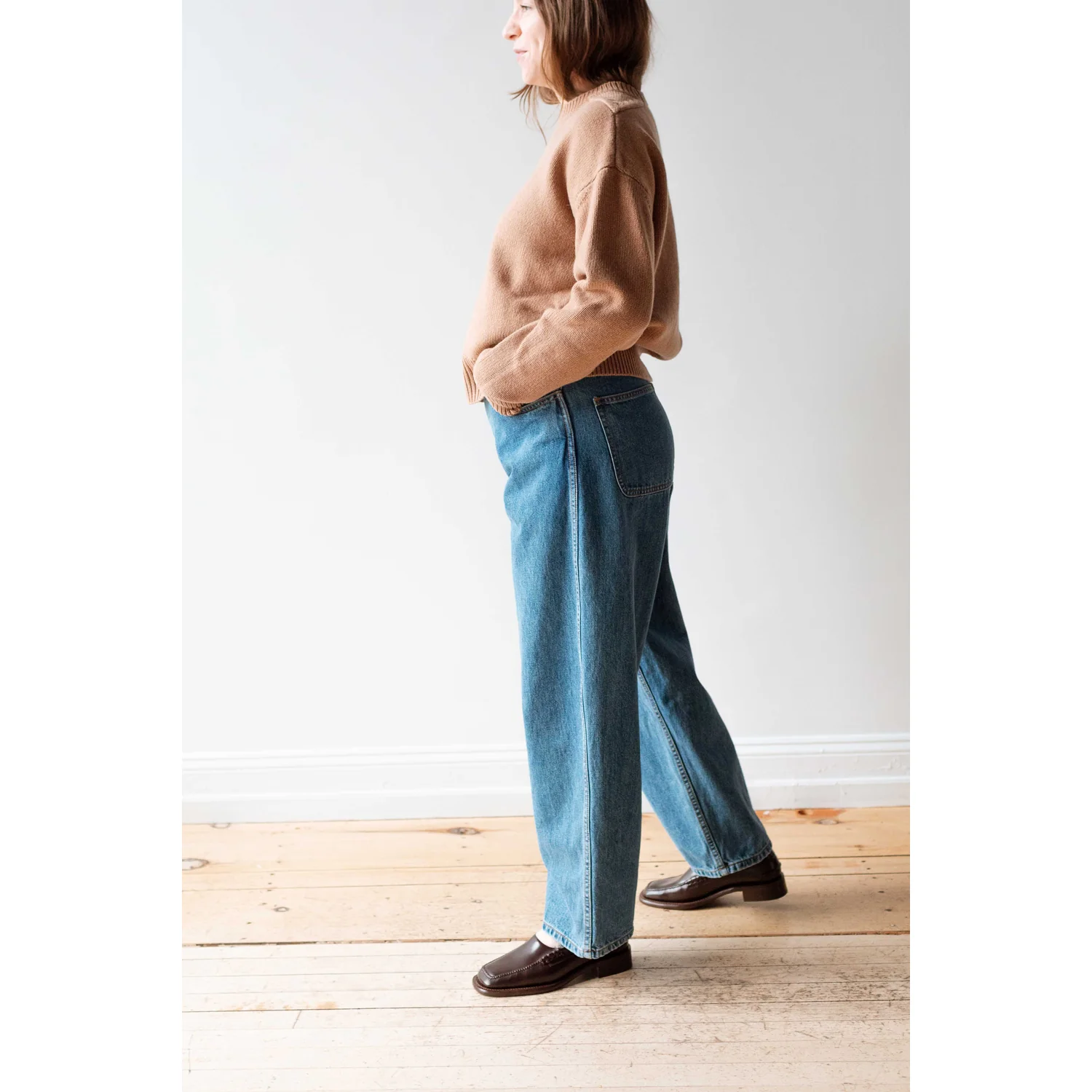 Jesse Kamm California Wides in Cowboy Blue Denim - Image 14