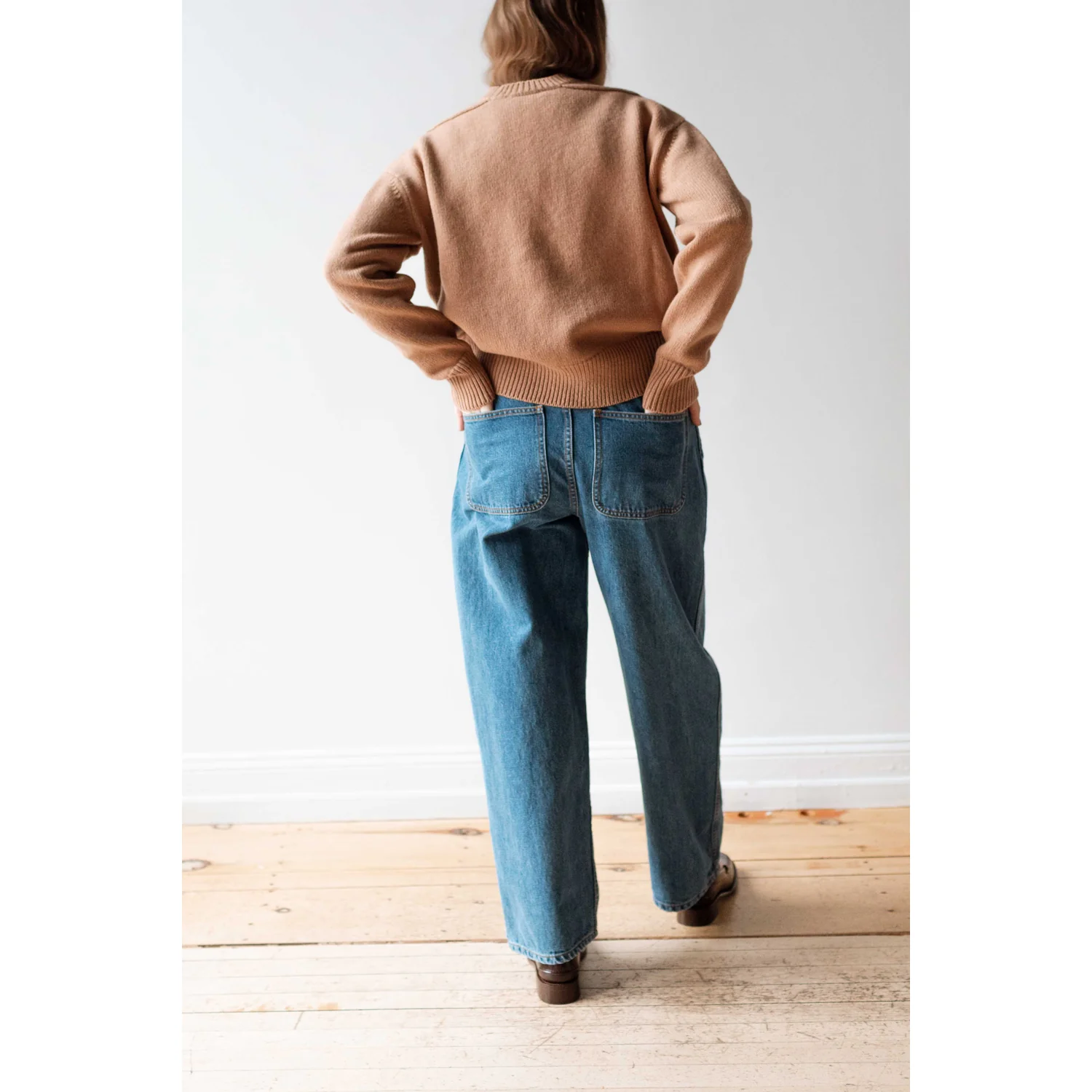 Jesse Kamm California Wides in Cowboy Blue Denim - Image 15