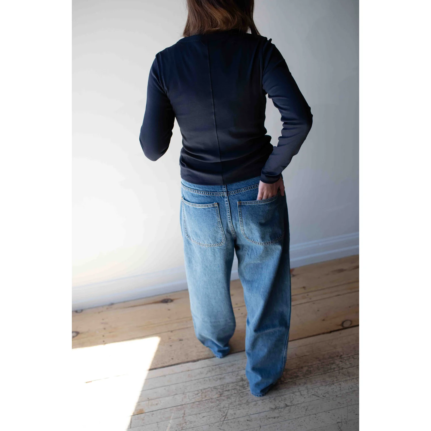 Jesse Kamm California Wides in Cowboy Blue Denim - Image 20