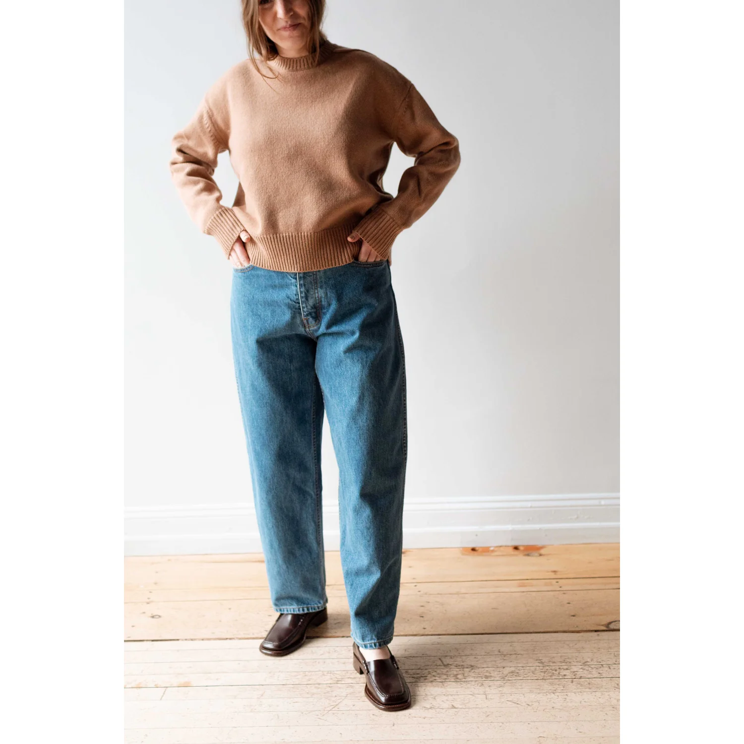 Jesse Kamm California Wides in Cowboy Blue Denim - Image 4