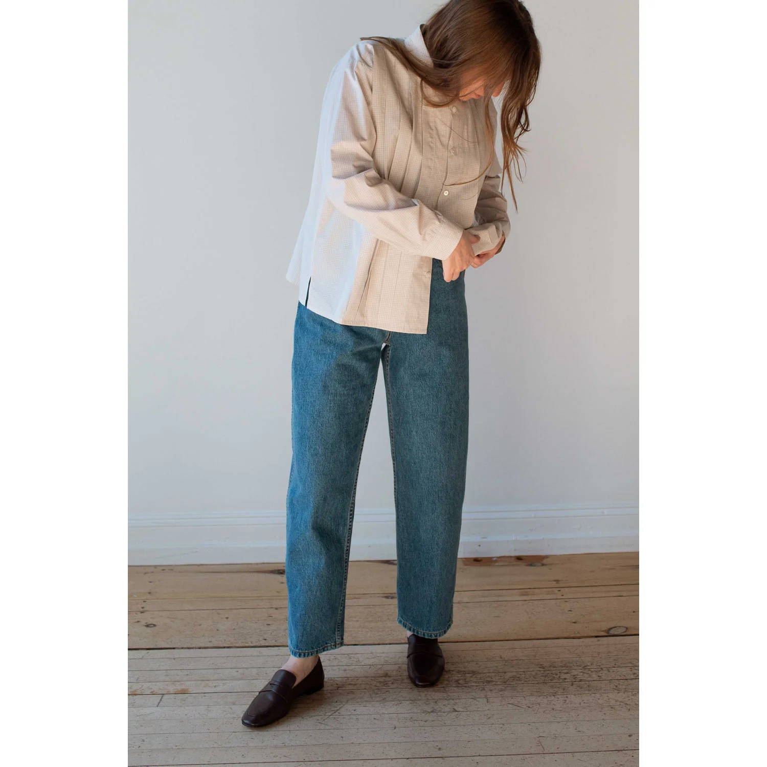 Jesse Kamm California Wides in Cowboy Blue Denim - Image 9