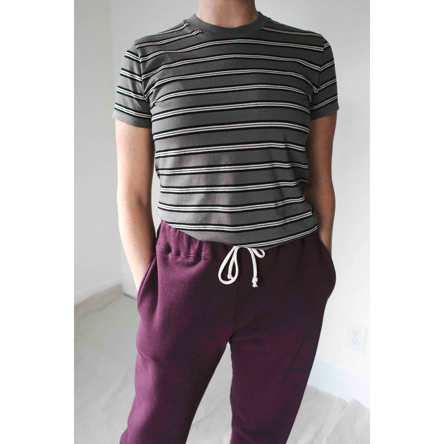 Kallmeyer Kenzie T-Shirt in Shroom Multi Stripe - Image 4