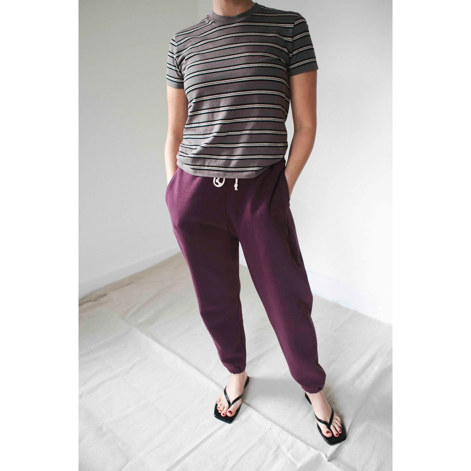 Kallmeyer Kenzie T-Shirt in Shroom Multi Stripe - Image 5