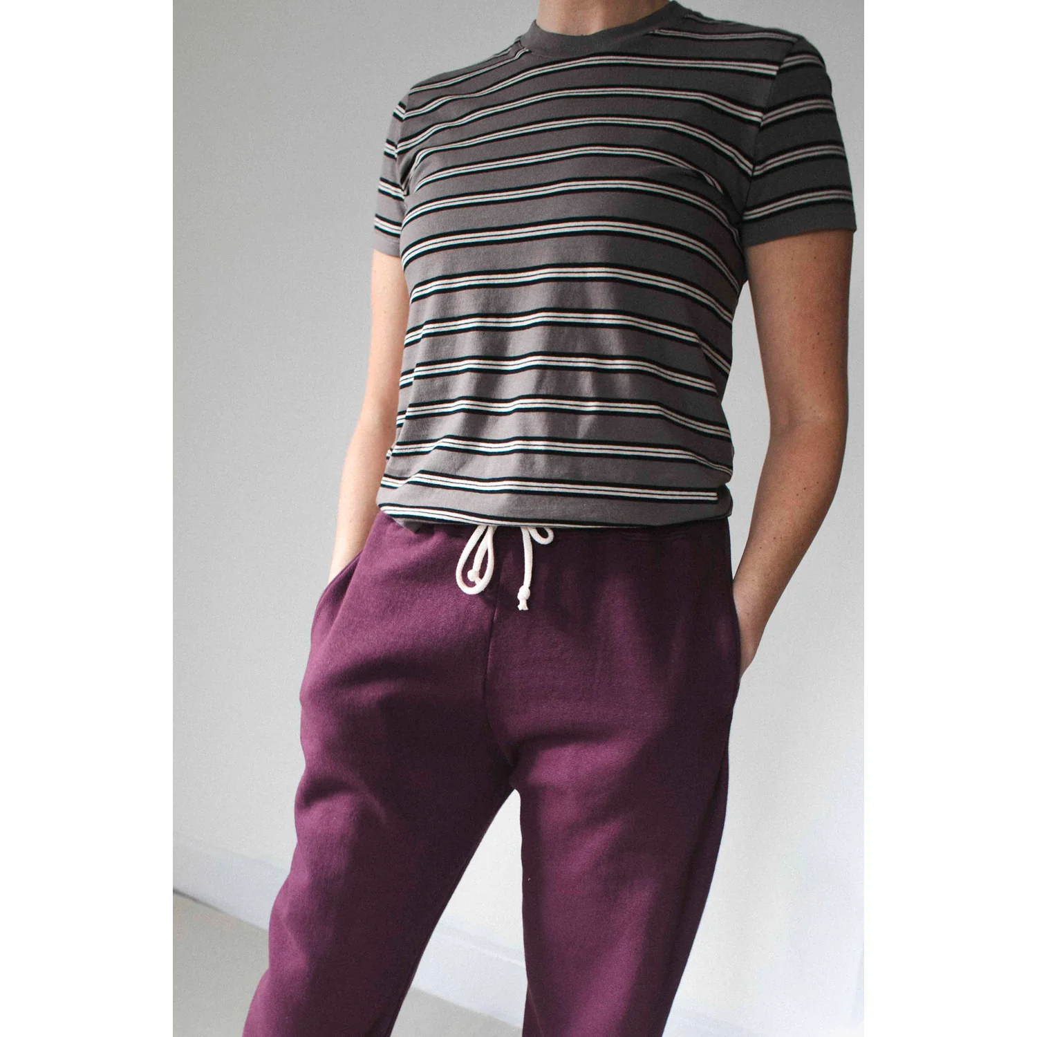 Kallmeyer Kenzie T-Shirt in Shroom Multi Stripe - Image 6
