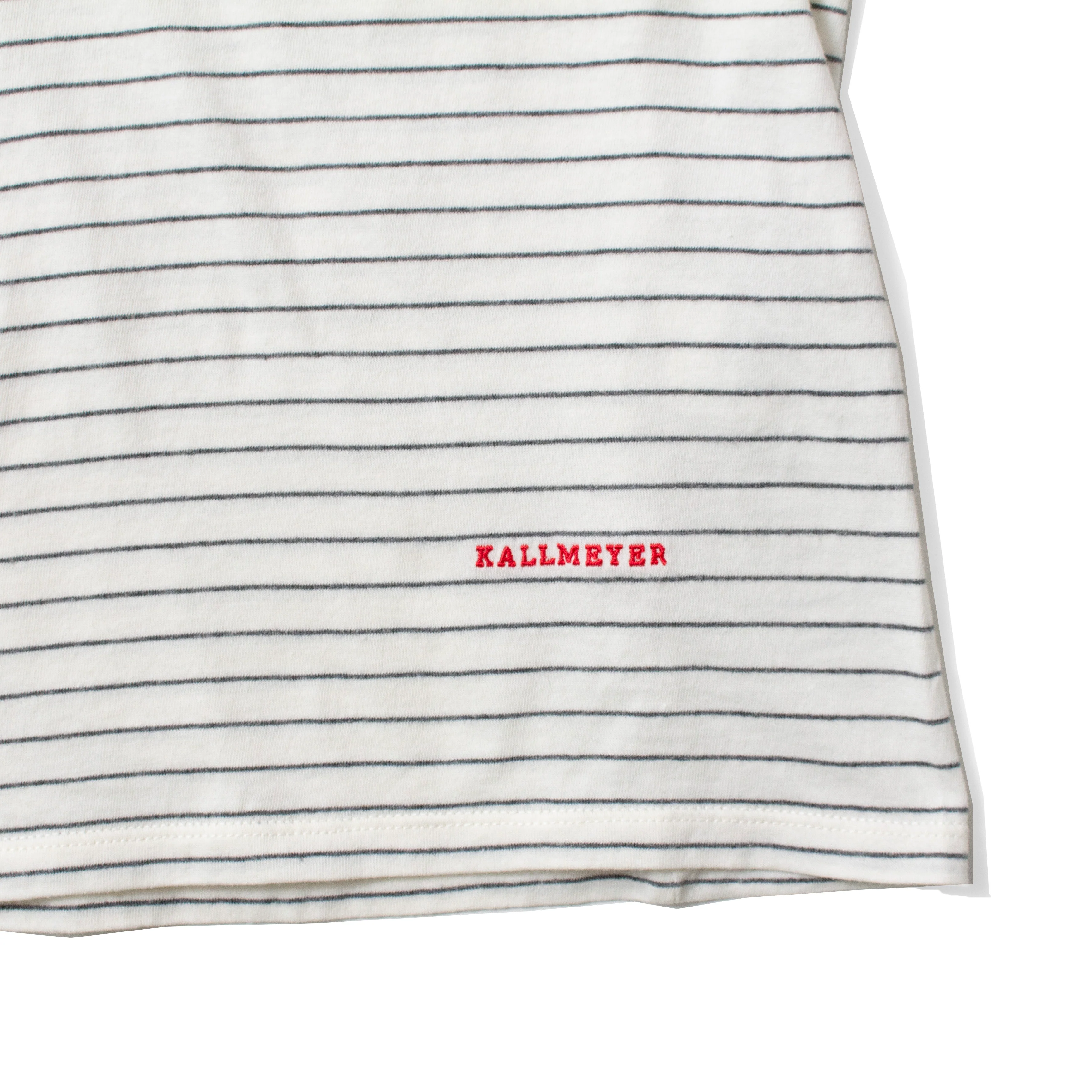 Kallmeyer Kenzie T-Shirt in Ivory & Heather Grey - Image 4
