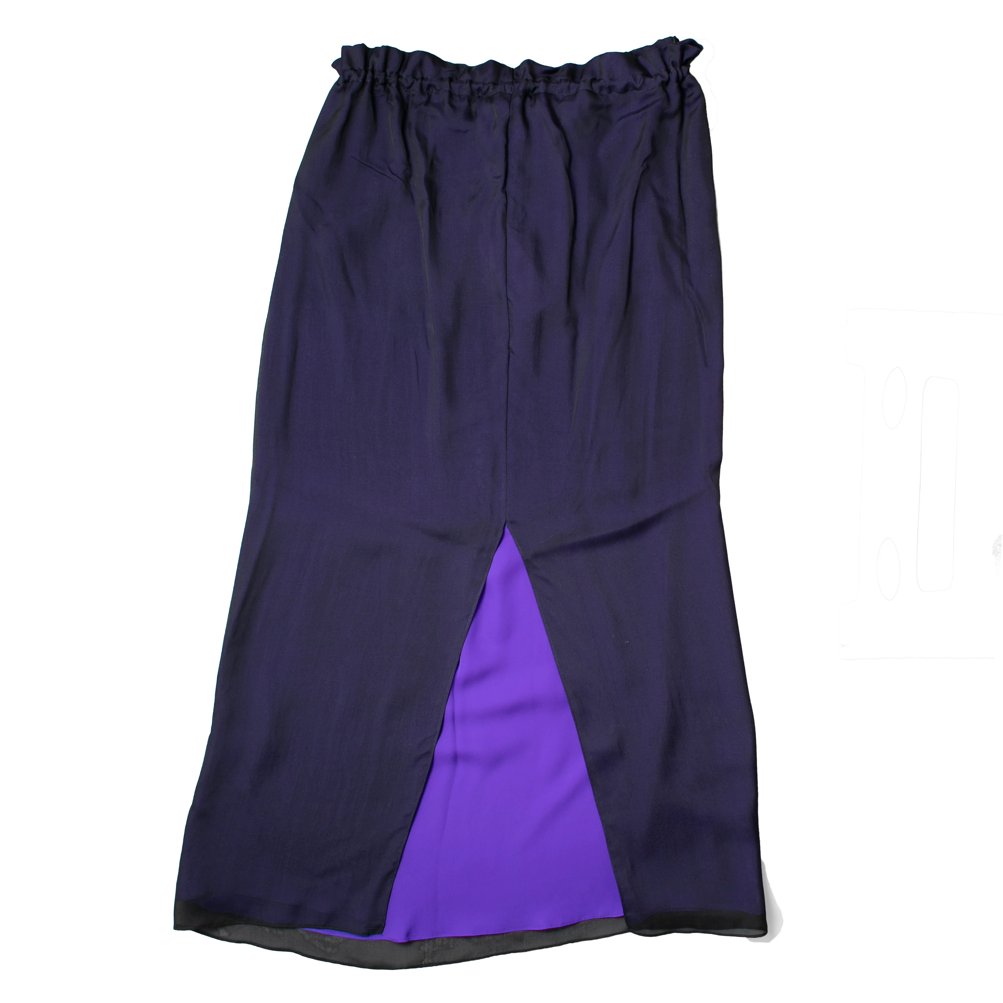 Kallmeyer Regina Drawstring Skirt in Black/Iris - Image 3