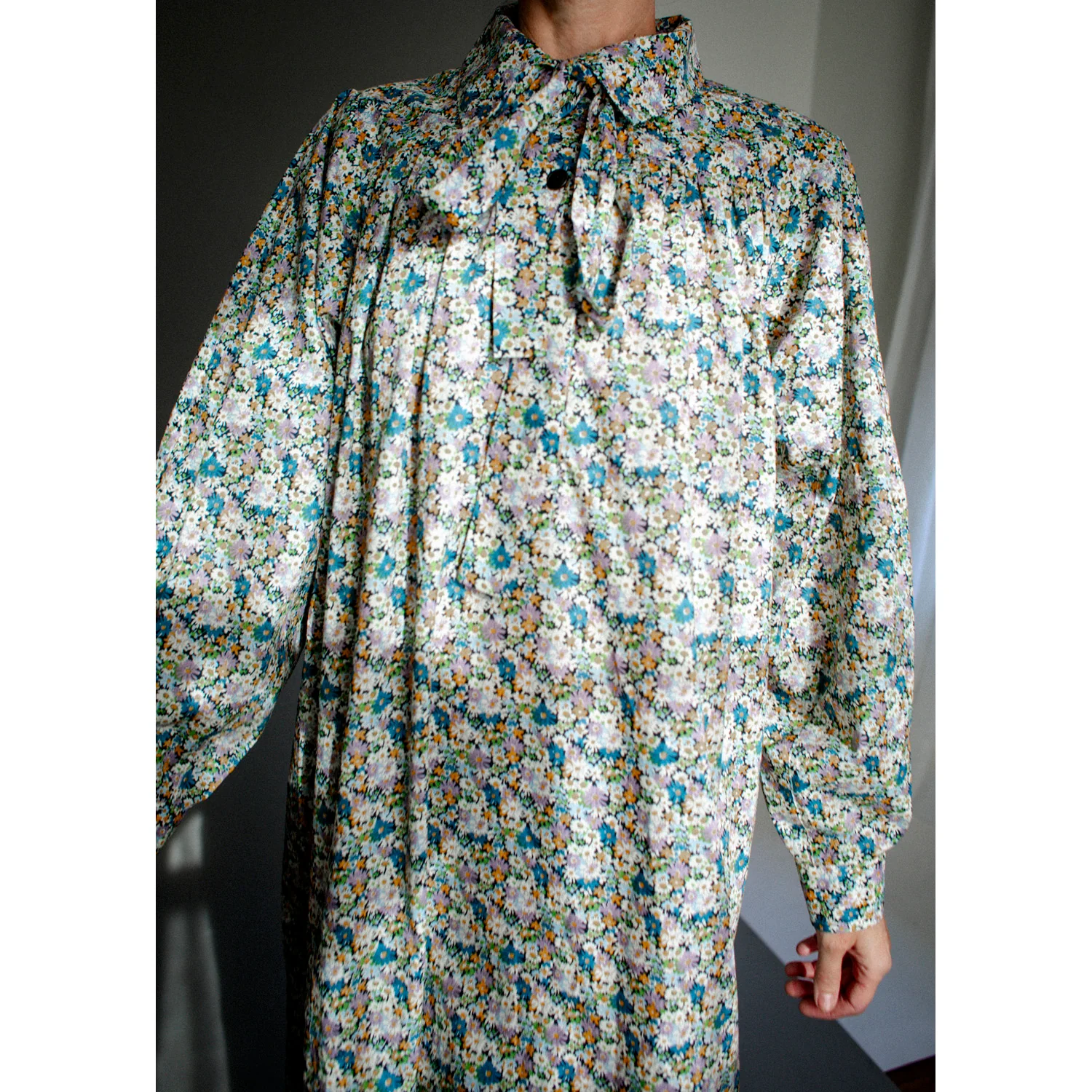 Kasmaria Tana Lawn Smock Dress in Liberty of London Libby Print - Image 10