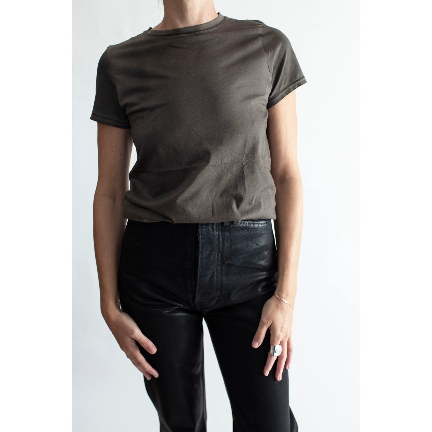 Lauren Manoogian Bias Baby Tee in Painted Barnwood - Image 6