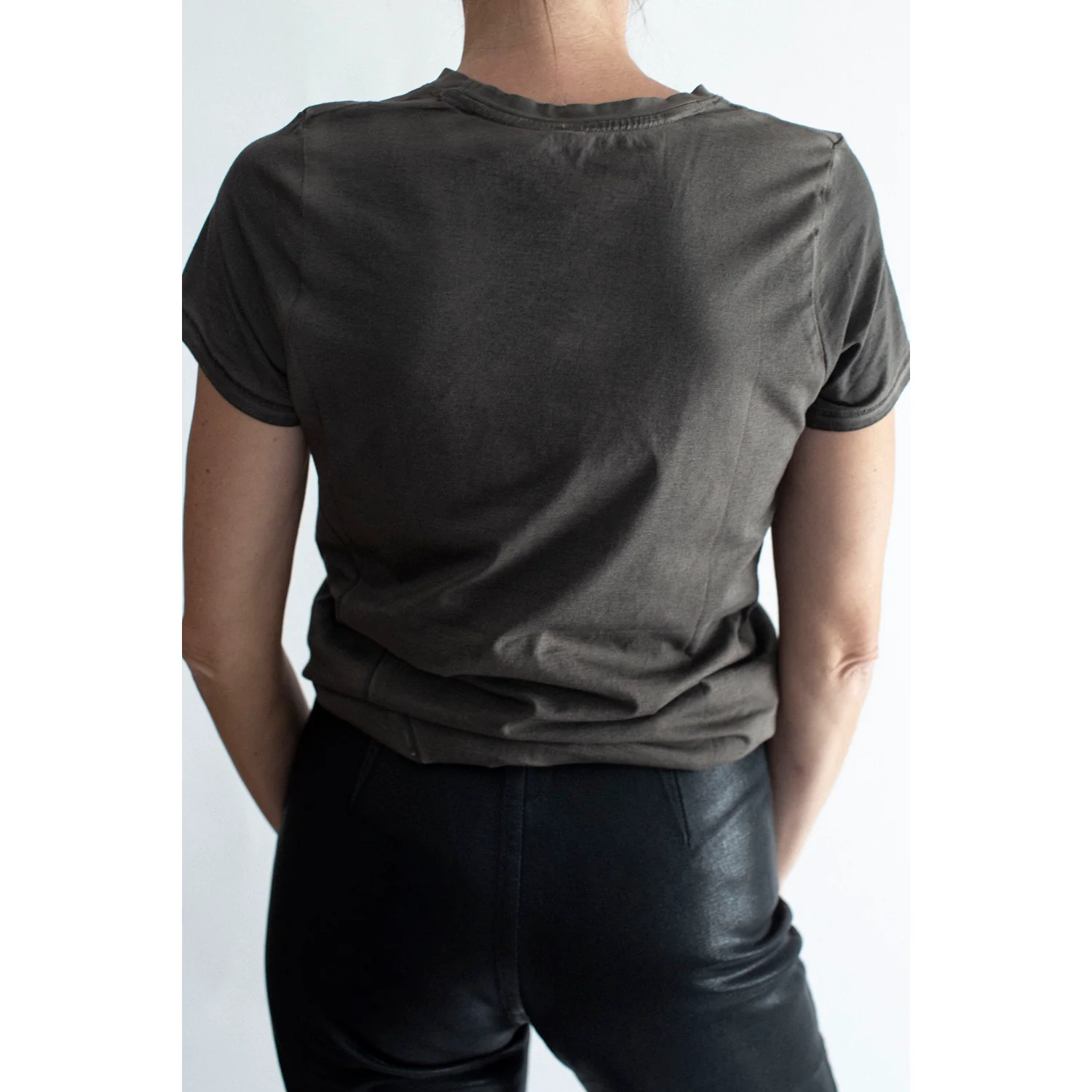 Lauren Manoogian Bias Baby Tee in Painted Barnwood - Image 8