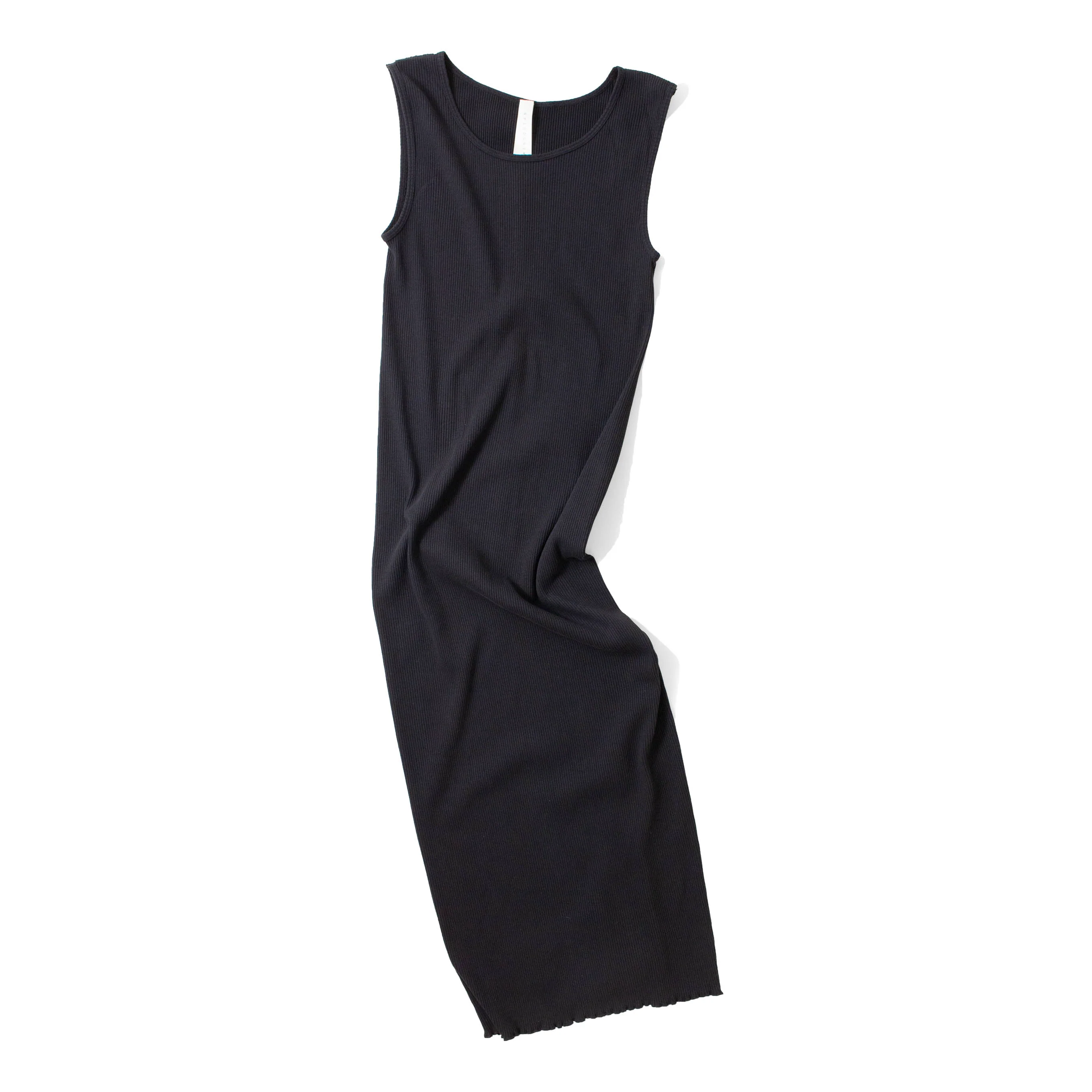 Lauren Manoogian Ruffle Rib Dress in Black