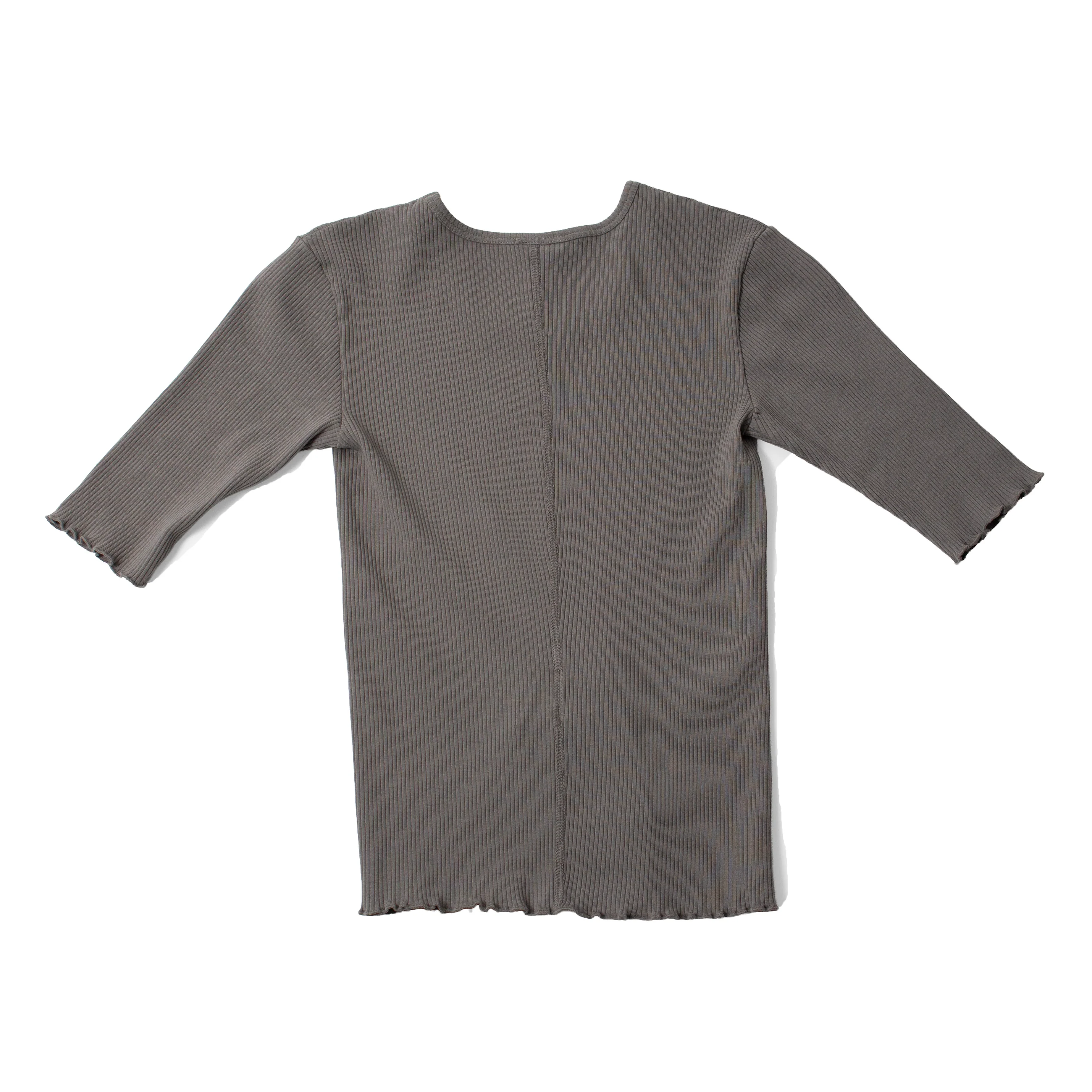 Lauren Manoogian Ruffle Rib Tee in Fatigue - Image 3
