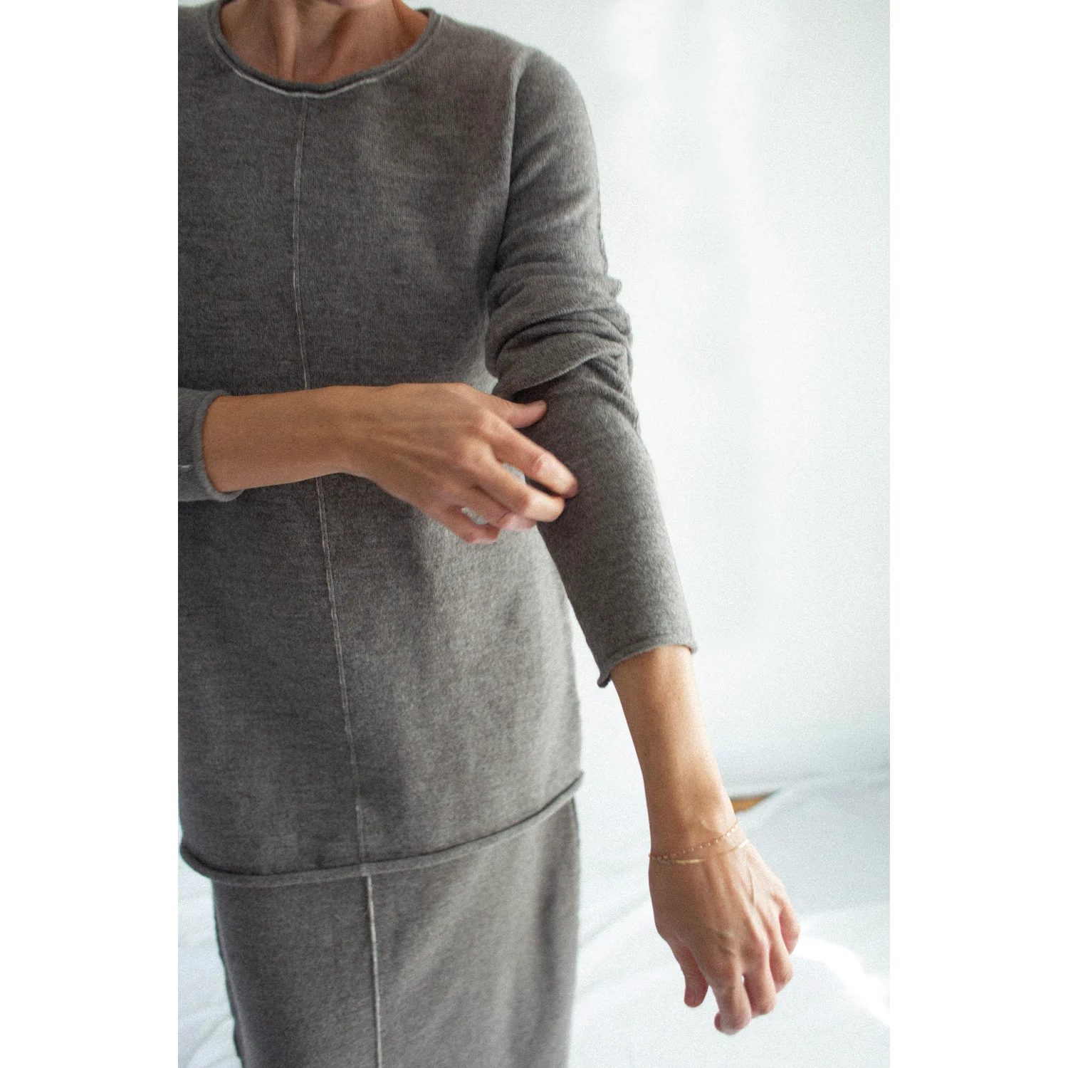 Lauren Manoogian Stitch Crewneck in Cinder - Image 6