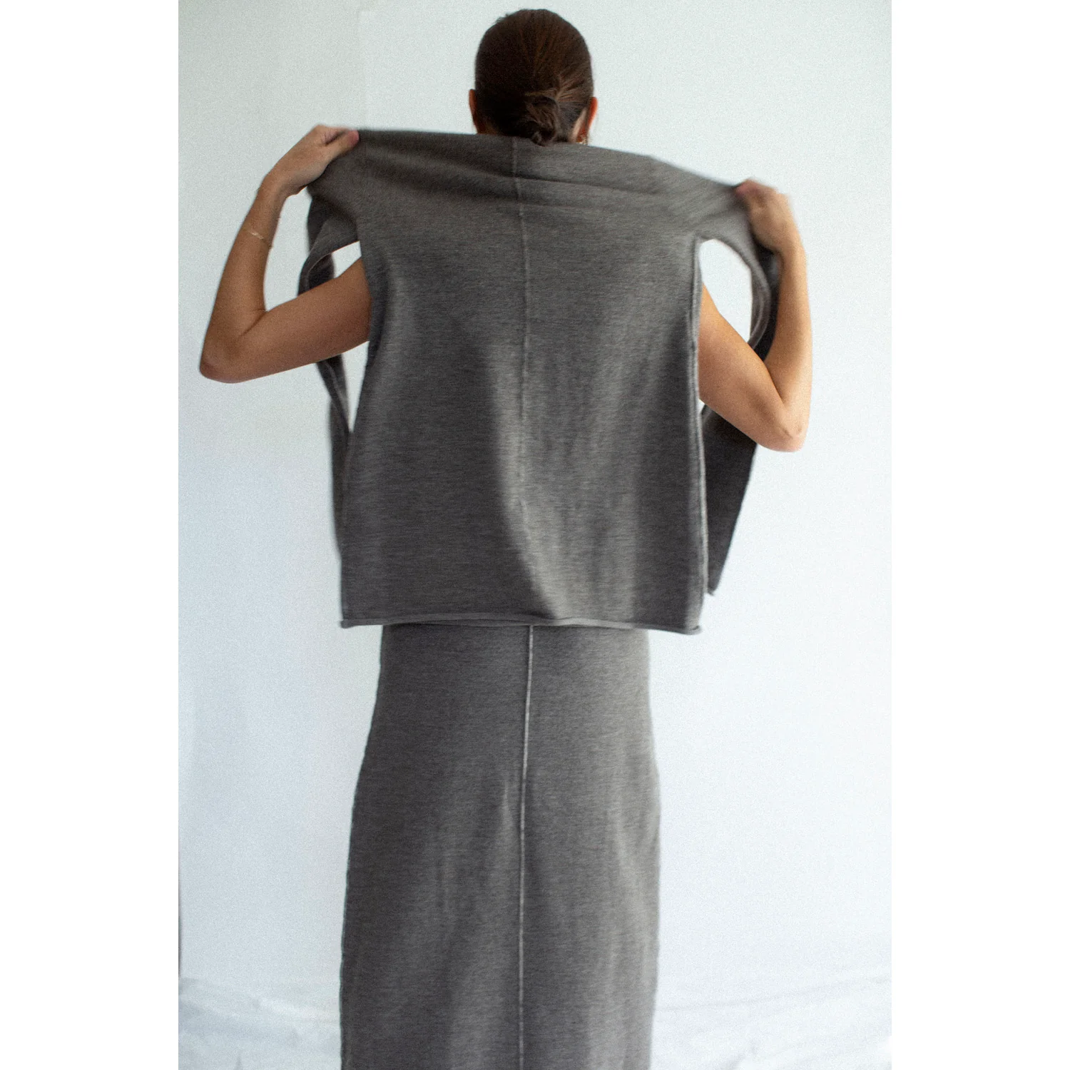 Lauren Manoogian Stitch Crewneck in Cinder - Image 7