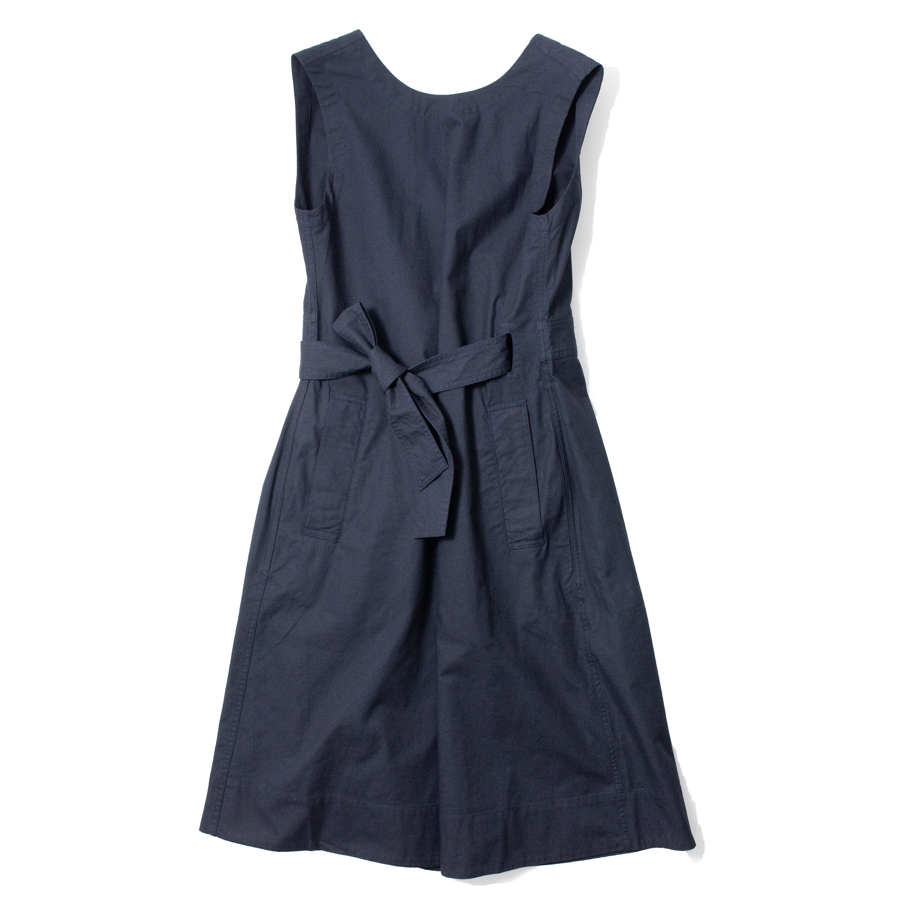 MHL. Cross Back Apron Dress in Ink - Image 2