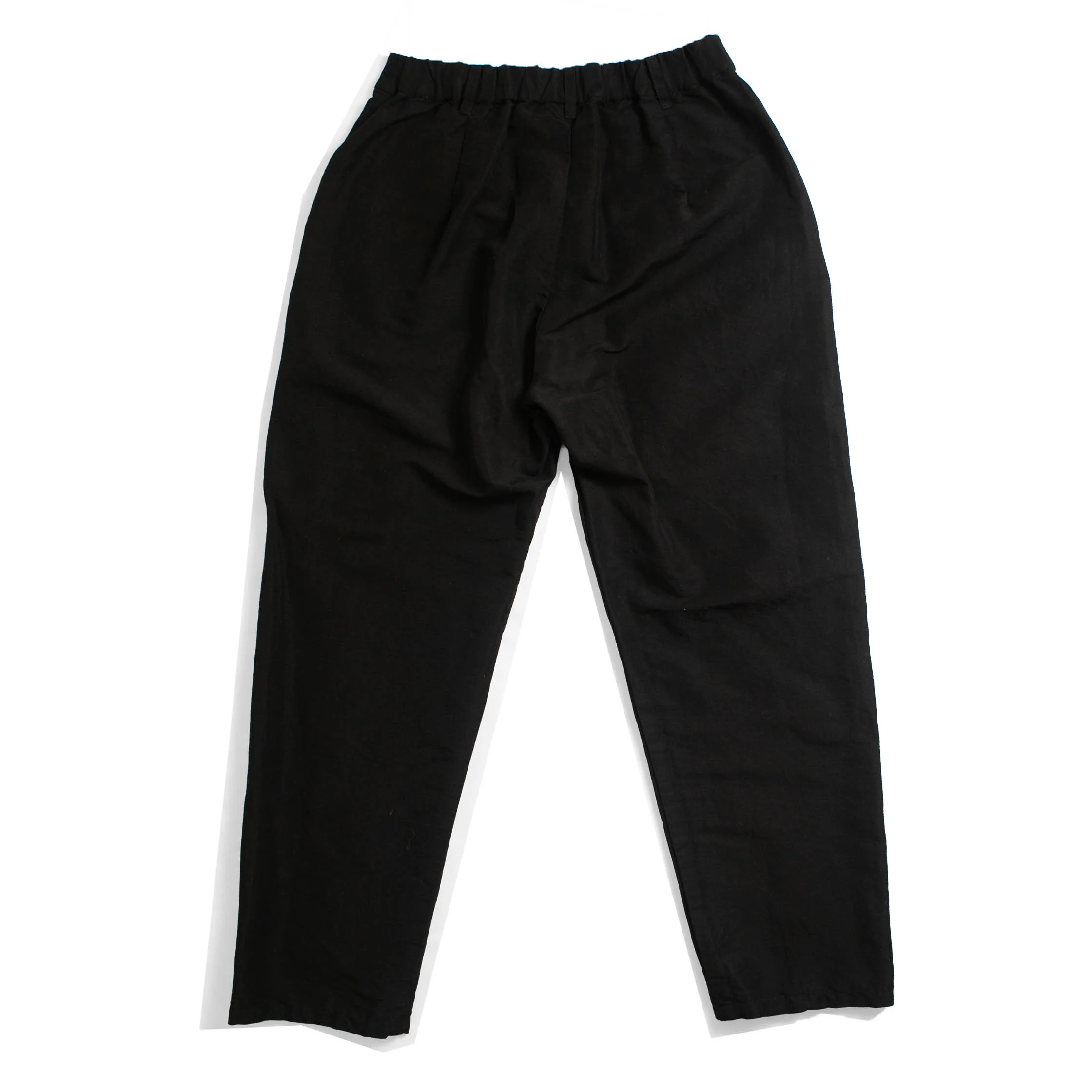 Pas de Calais High Density Linen Cotton Pants in Black - Image 3