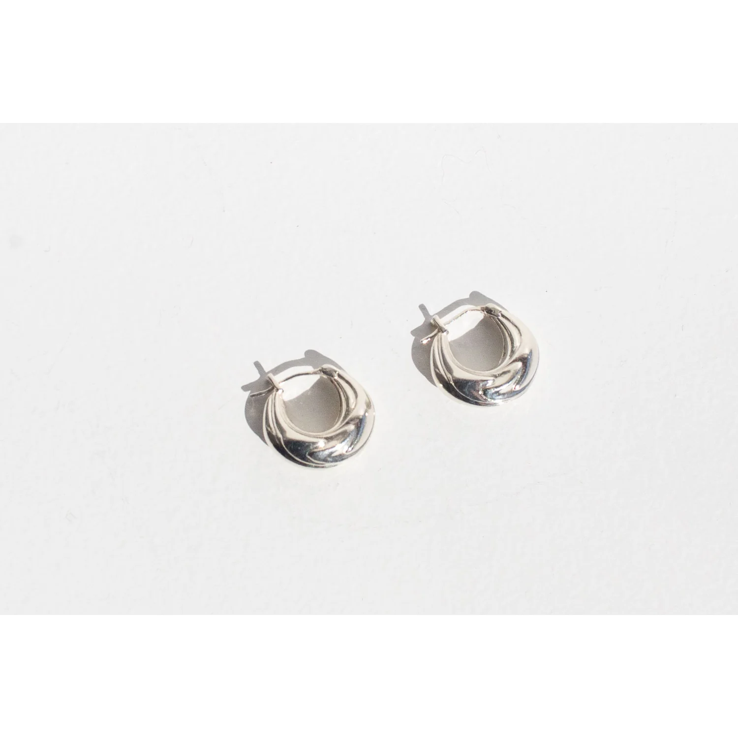 Sapir Bachar Eternity Hoops in Silver - Image 3