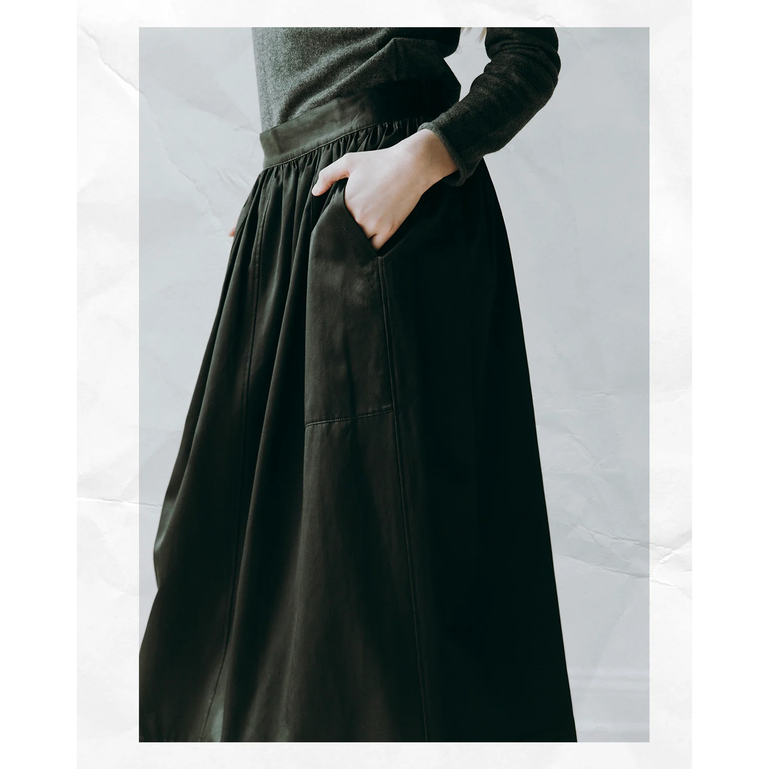 Sayaka Davis Pull-on Skirt in Black - Image 5